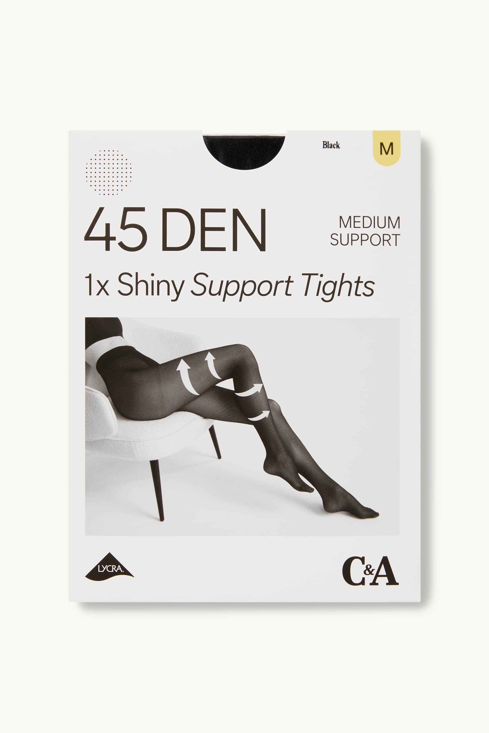 Tights - LYCRA® - 45 denier black