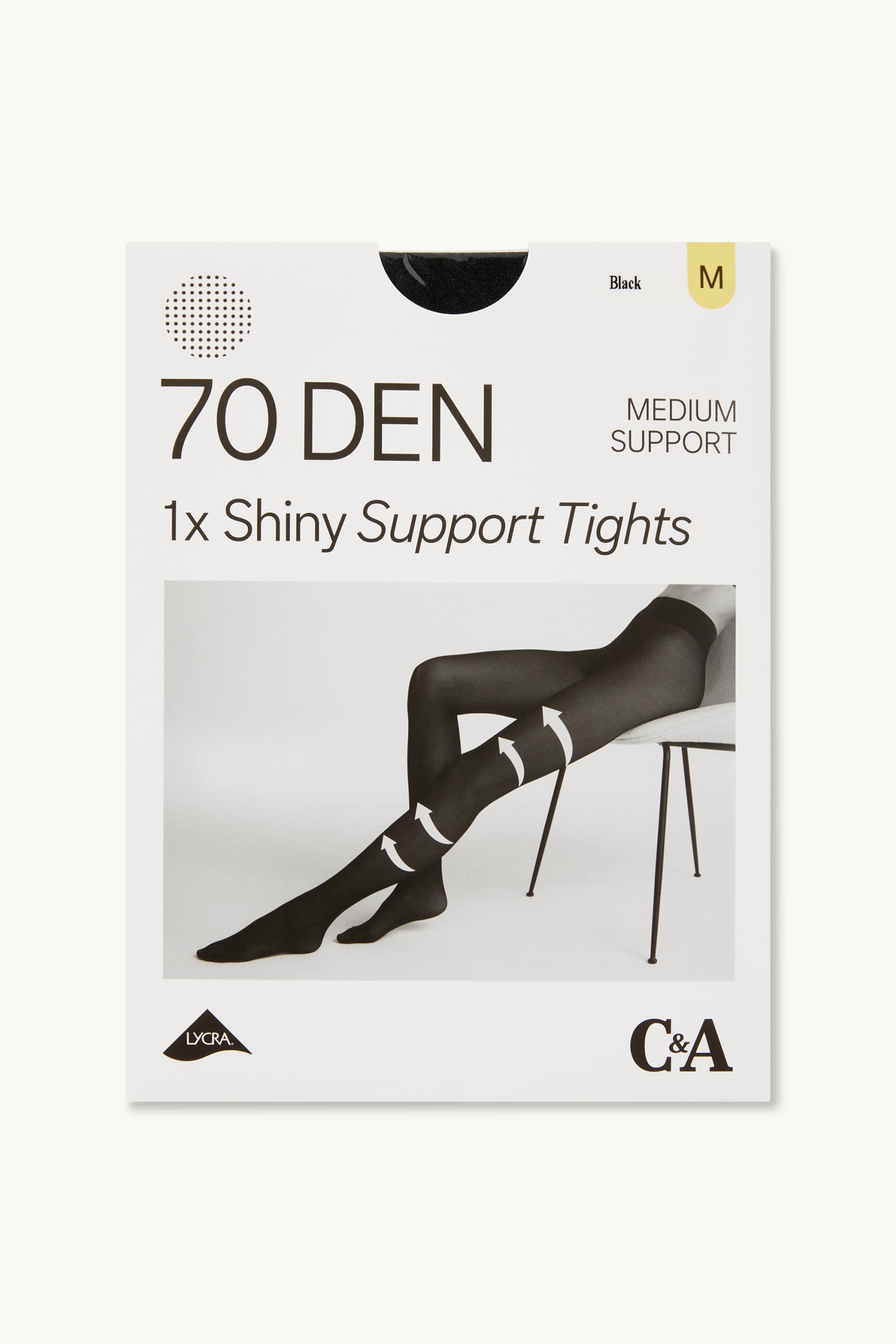 Tights - LYCRA® - 70 denier black