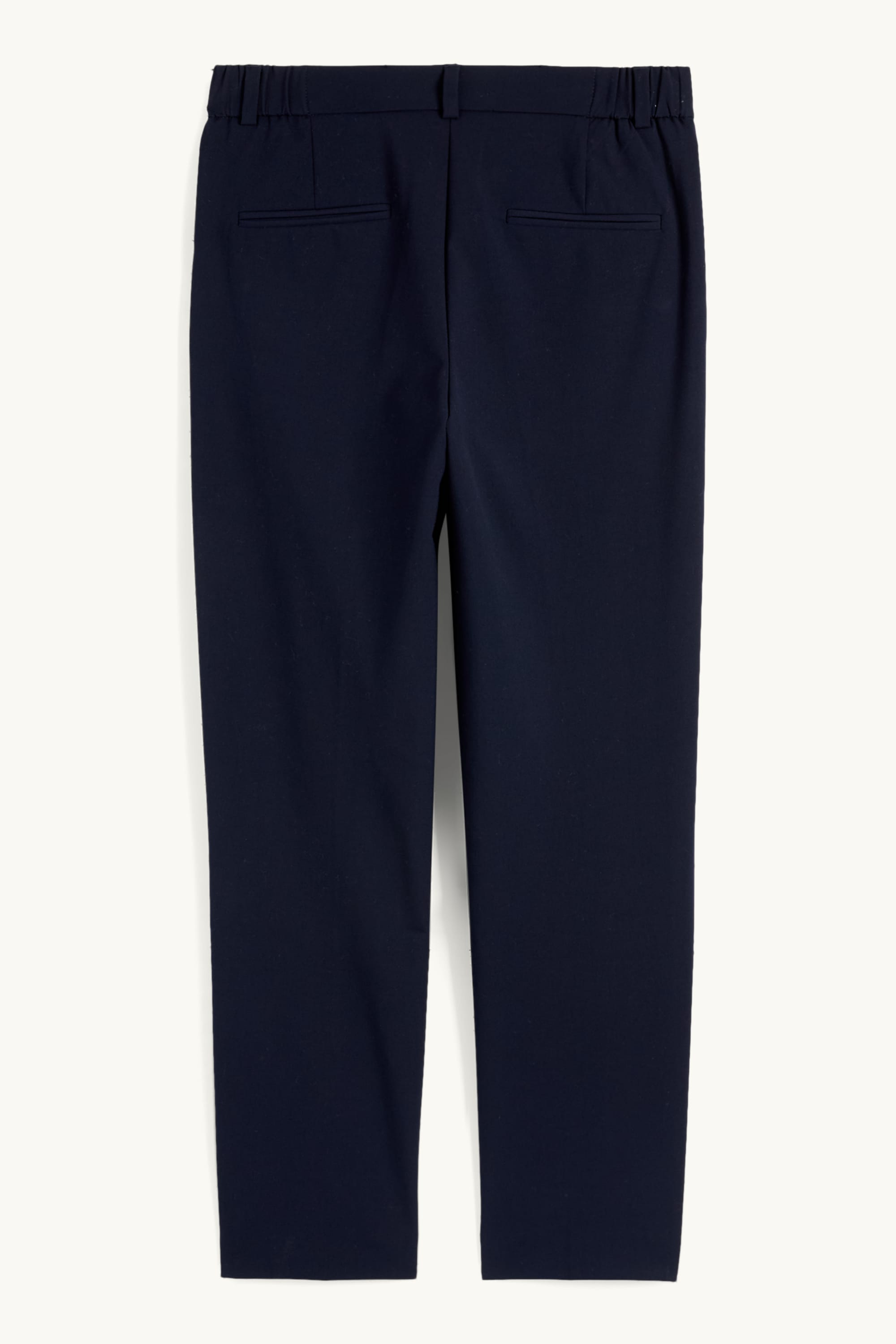 Business trousers - mid-rise waist - slim fit dark blue