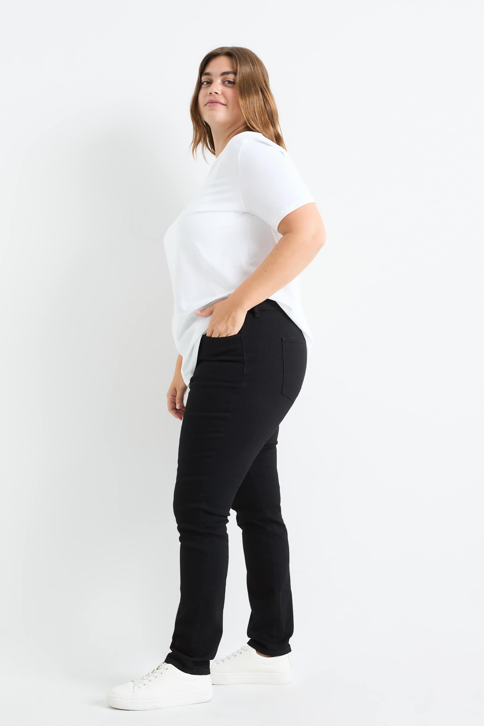 Multipack of 2 - jegging jeans - high waist denim-dark blue