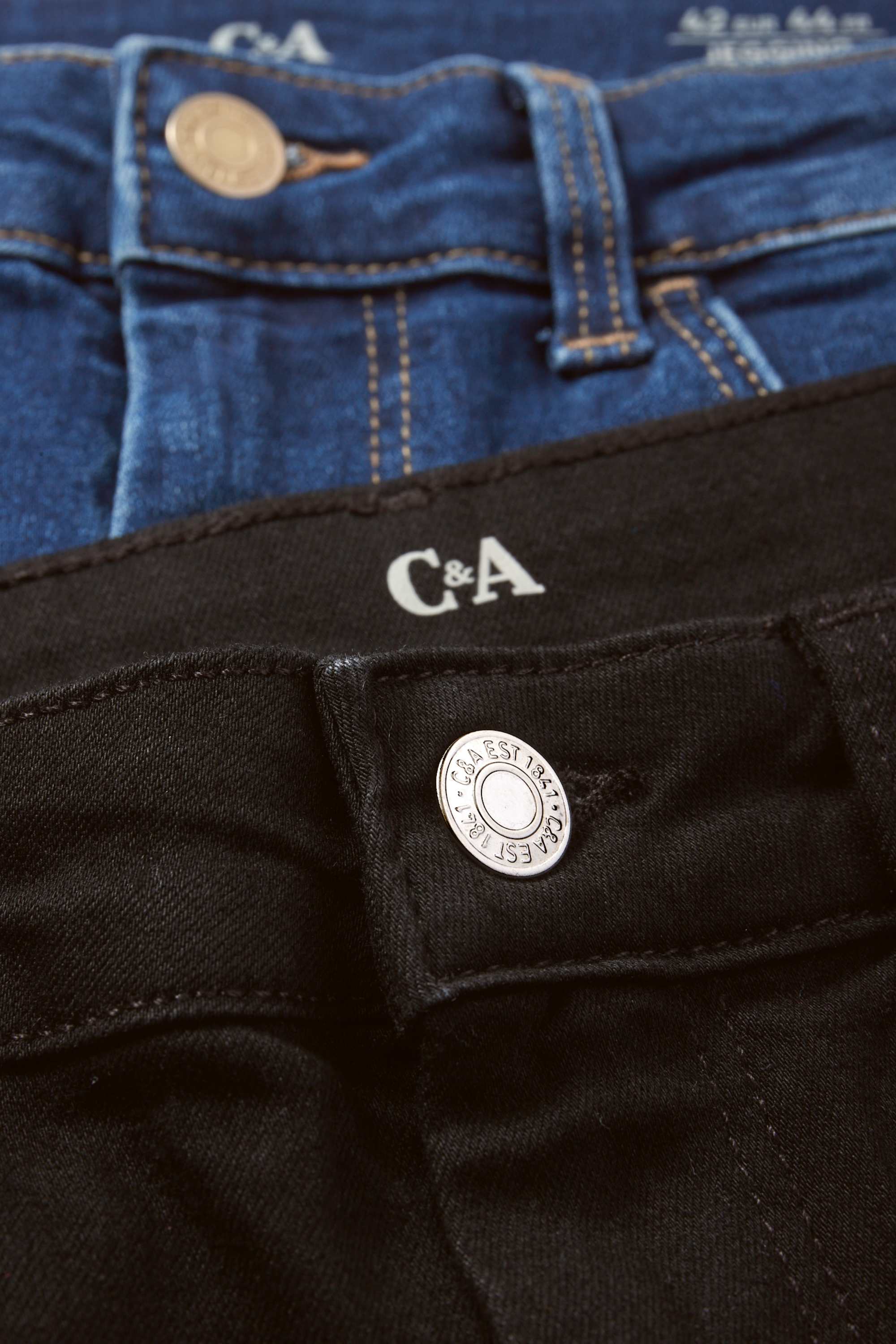 Multipack of 2 - jegging jeans - high waist denim-dark blue