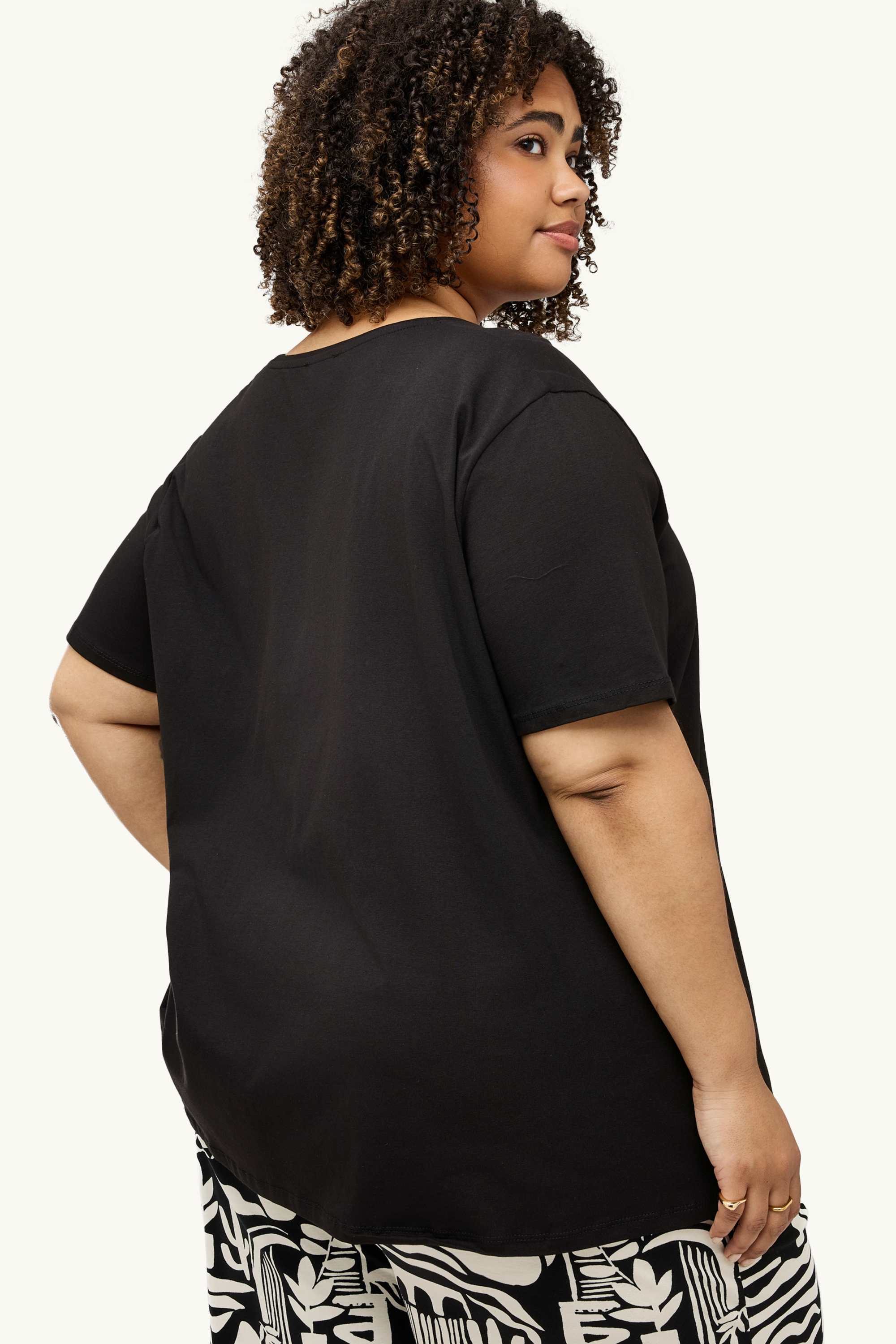 Multipack of 2 - V-neck T-shirt - LYCRA® black