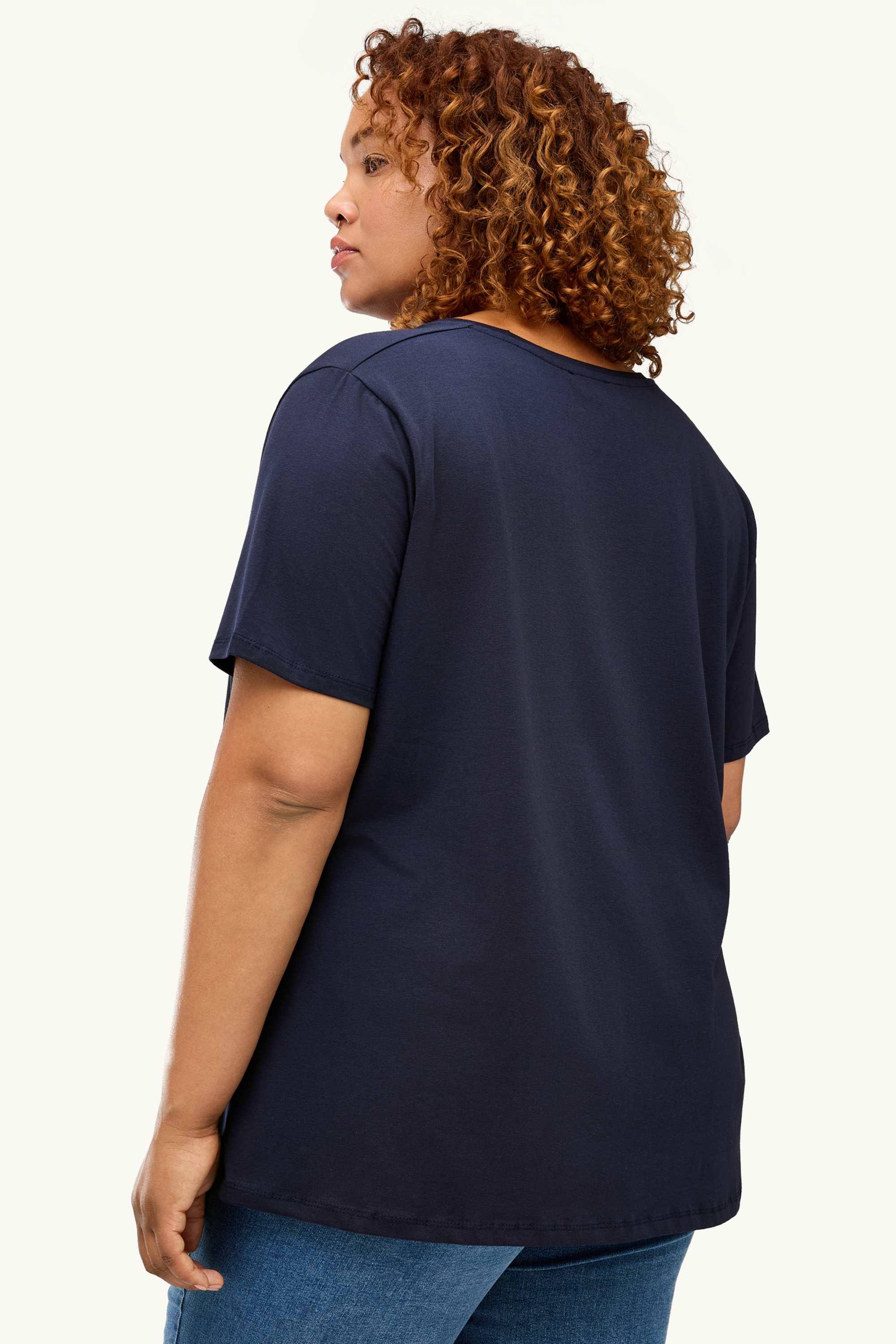 Multipack of 2 - V-neck T-shirt - LYCRA® dark blue