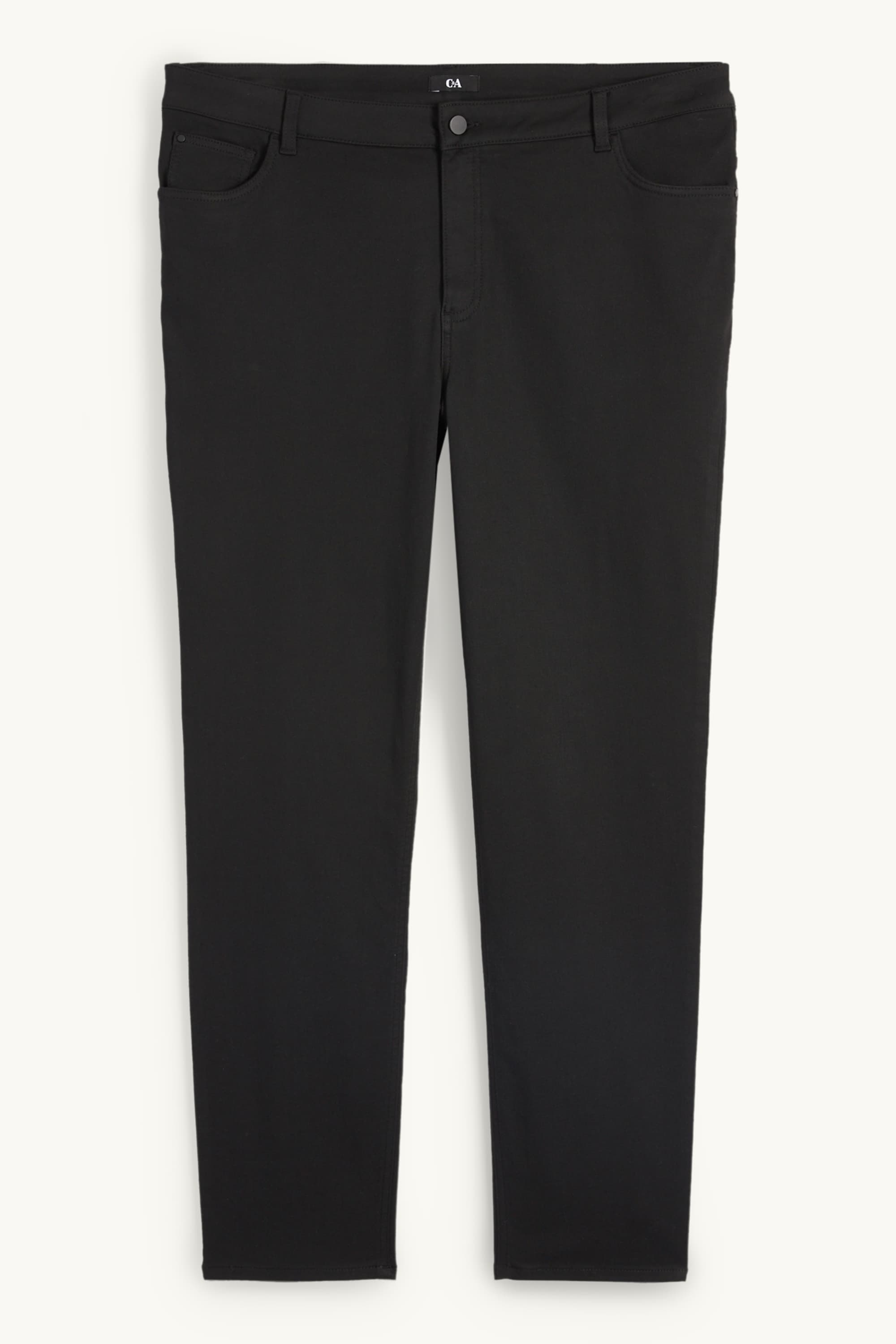 Cloth trousers - high waist - slim fit black