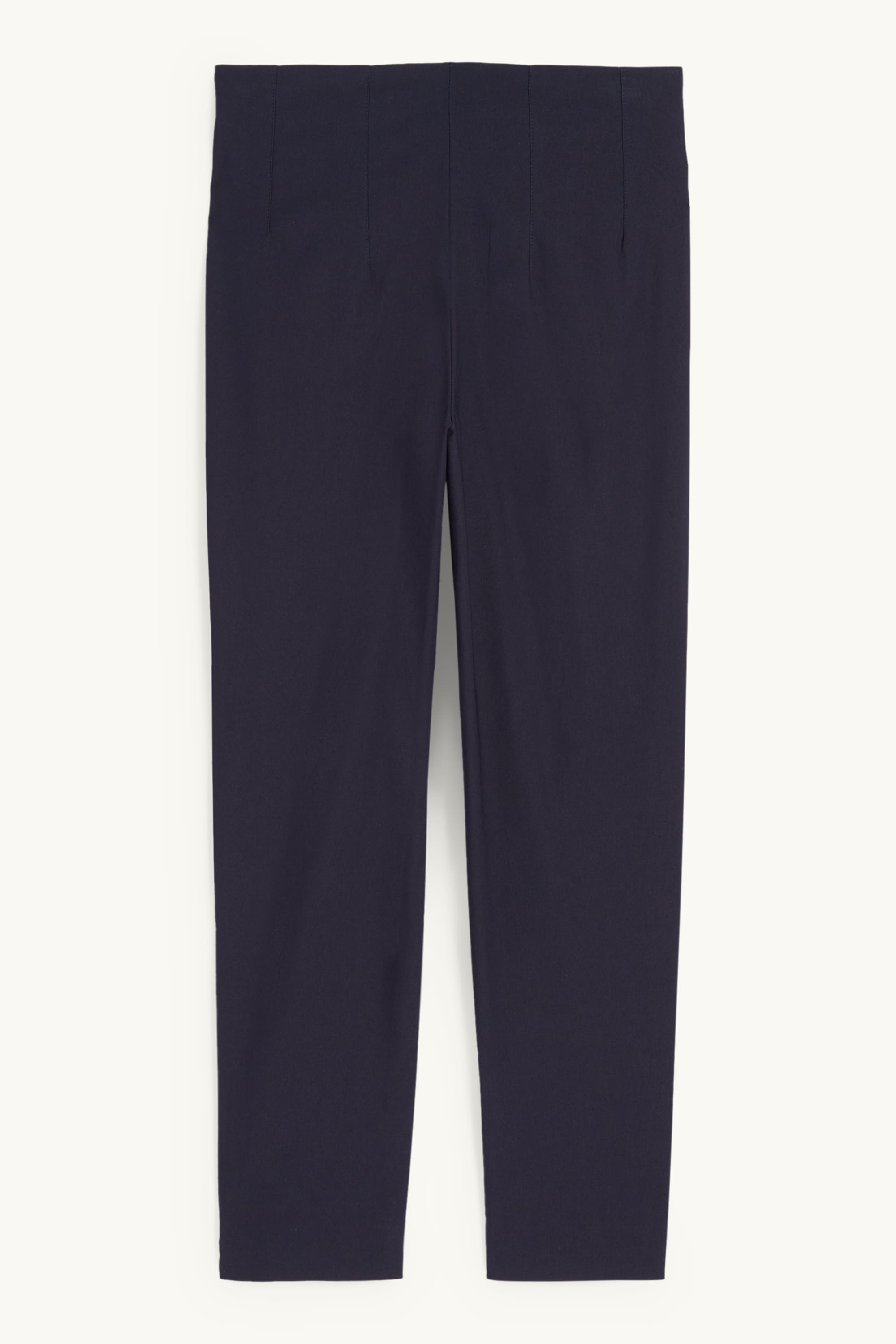 Cloth trousers - high waist - slim fit dark blue
