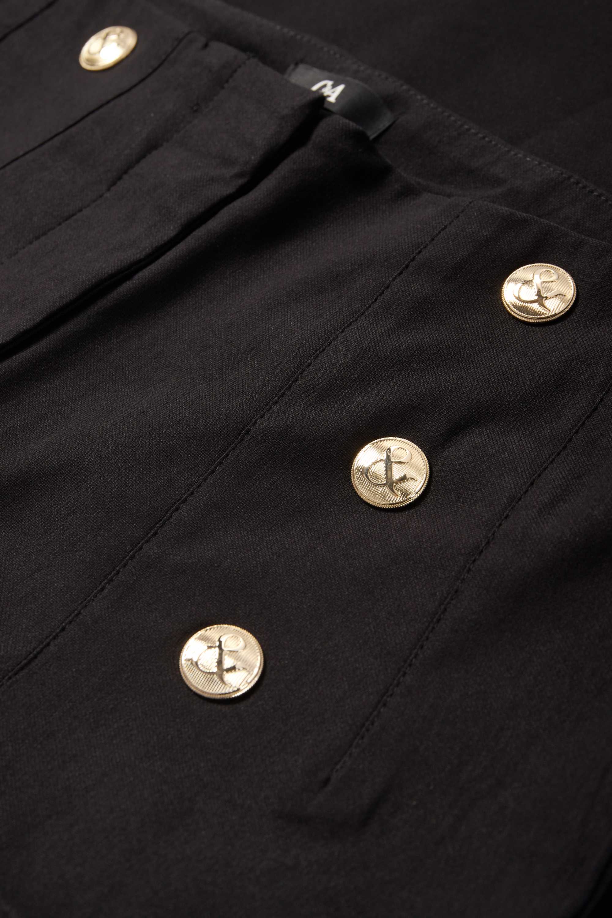 Cloth trousers - high waist - slim fit black