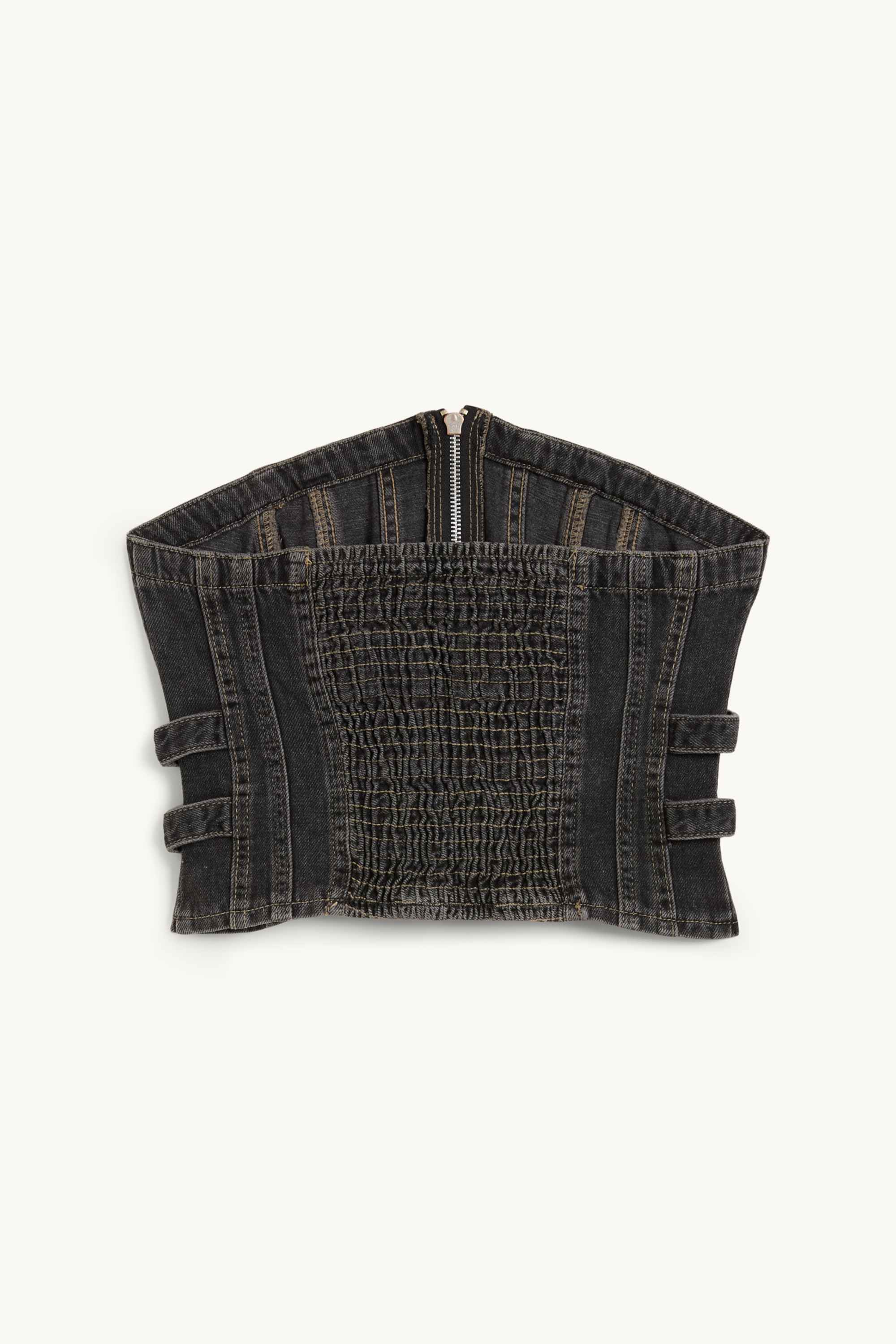 Denim corsage denim-dark gray