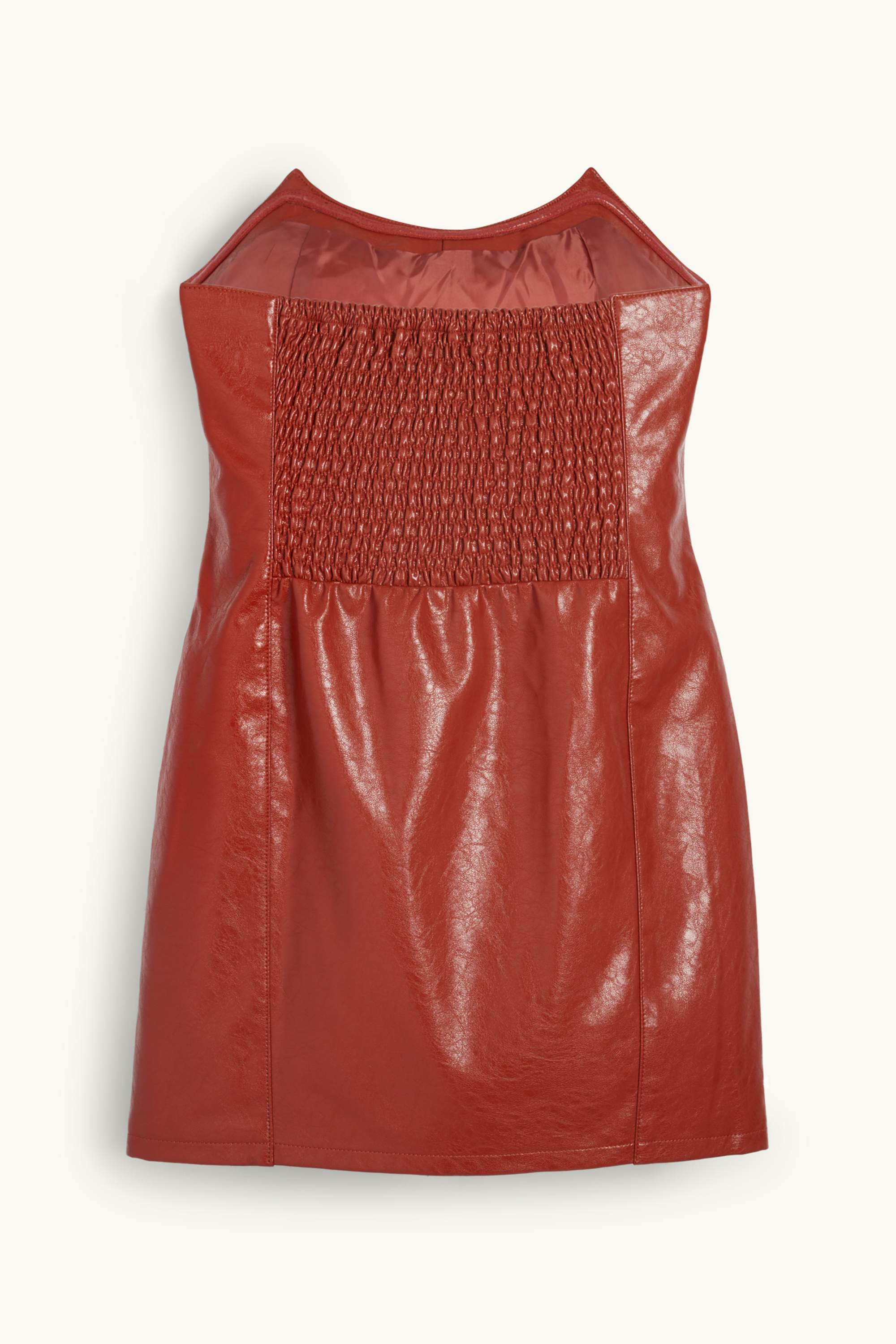 Bodycon dress - faux leather red