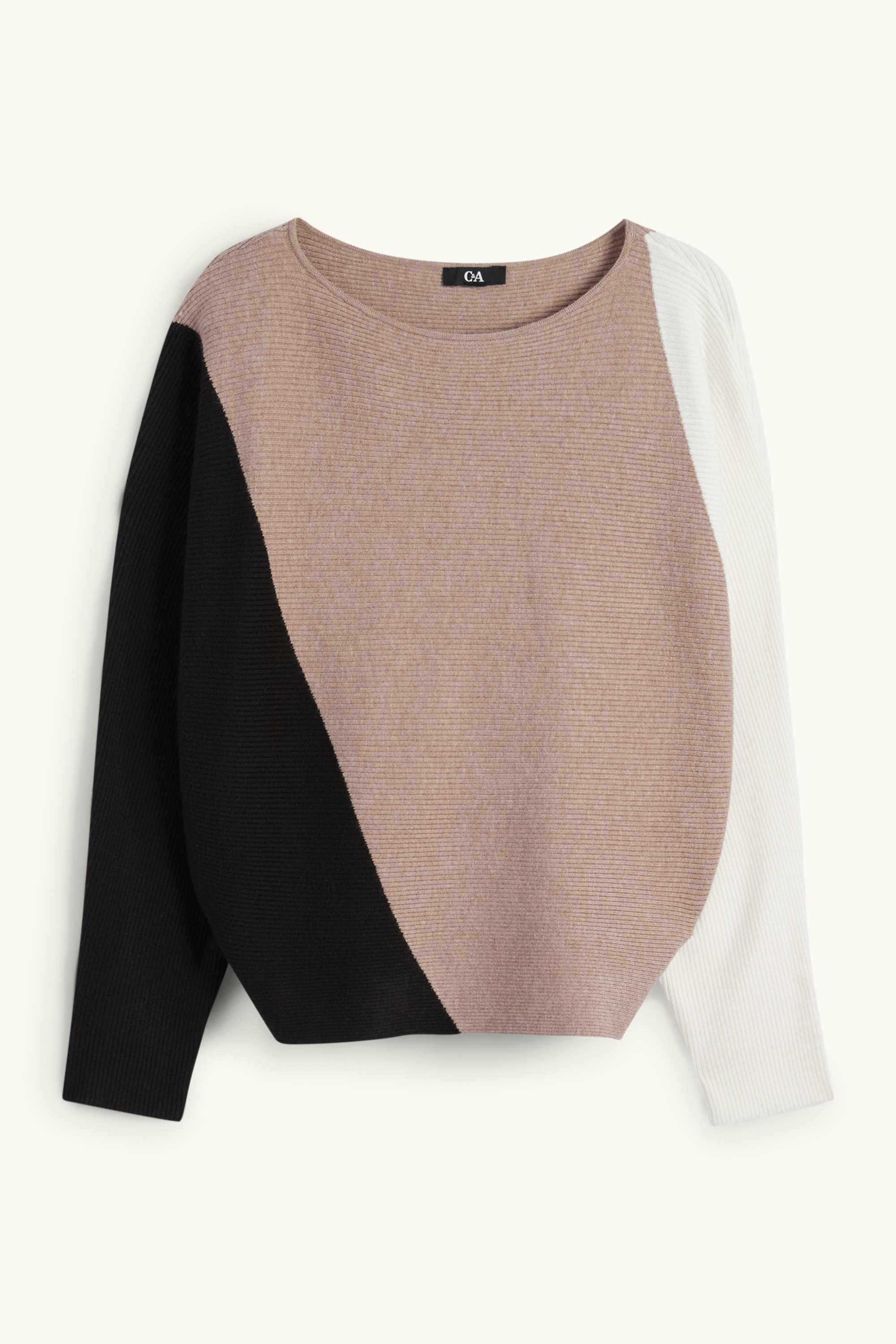 Jumper - ribbed beige