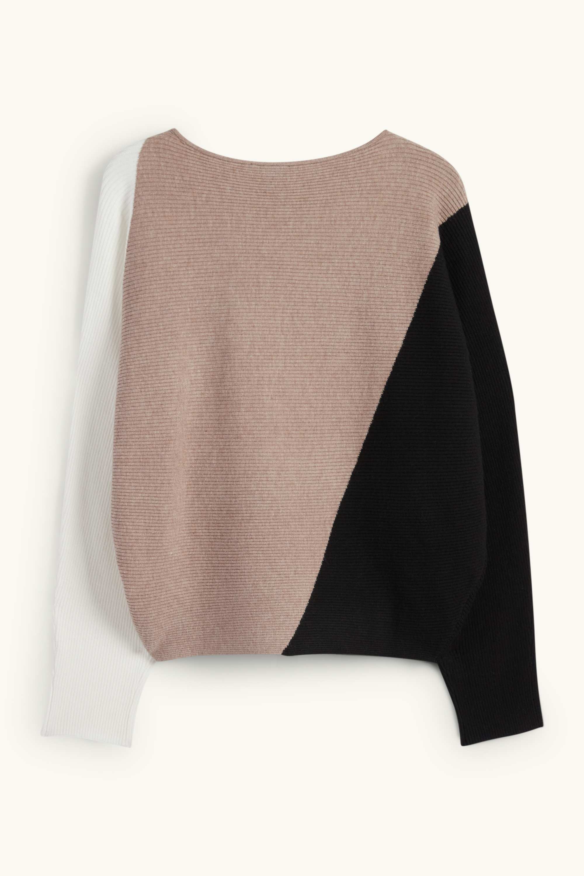 Jumper - ribbed beige