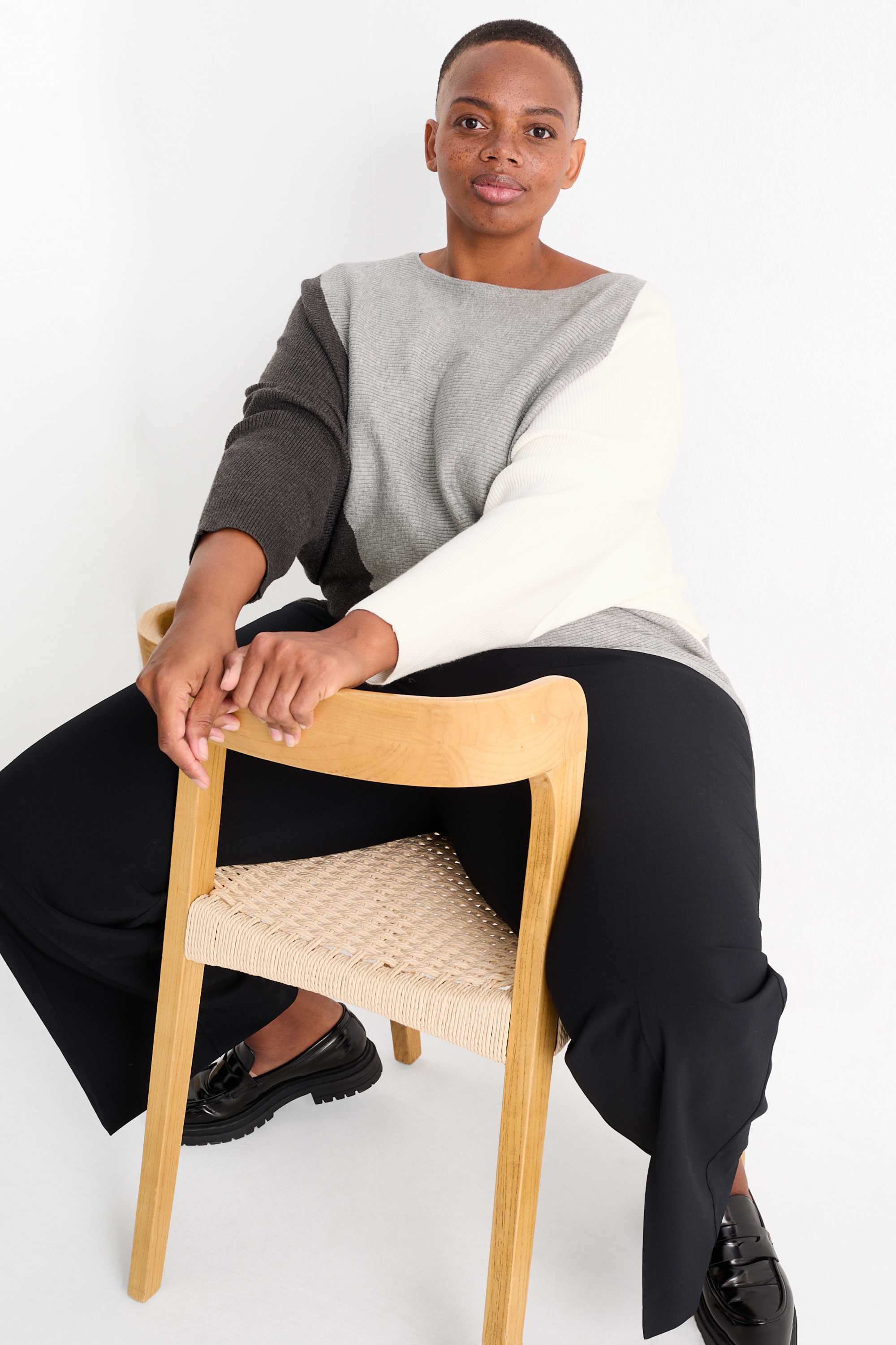 Jumper - ribbed gray