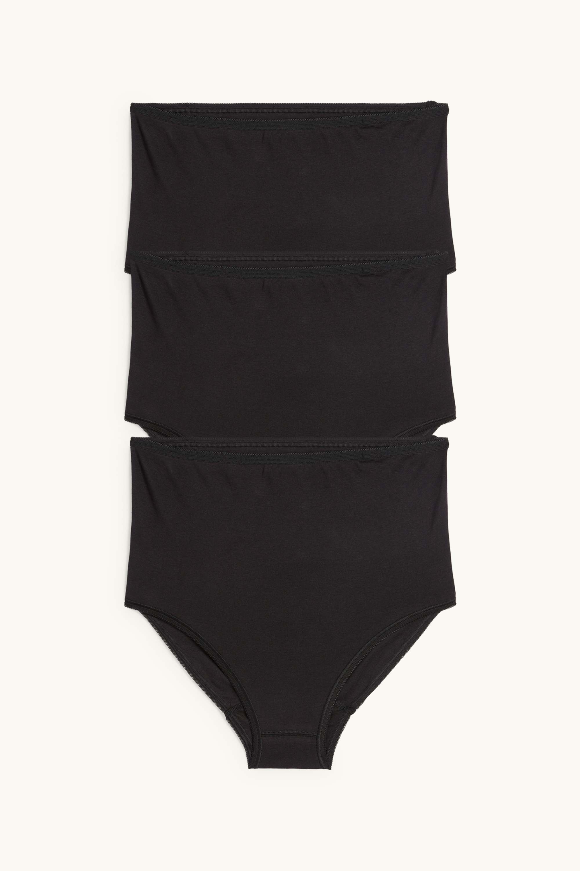 Multipack of 3 - maternity knickers black