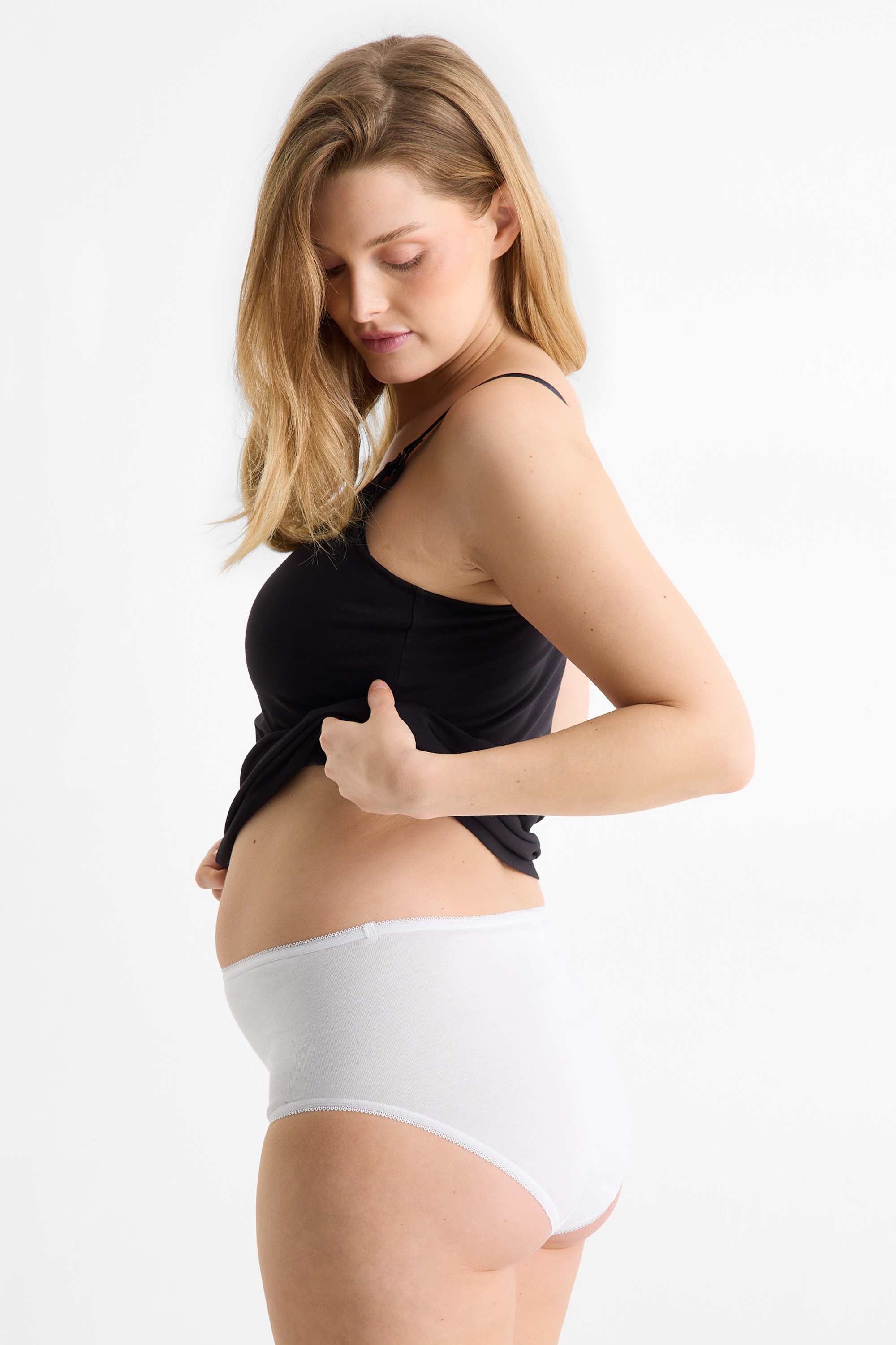 Multipack of 3 - maternity knickers white