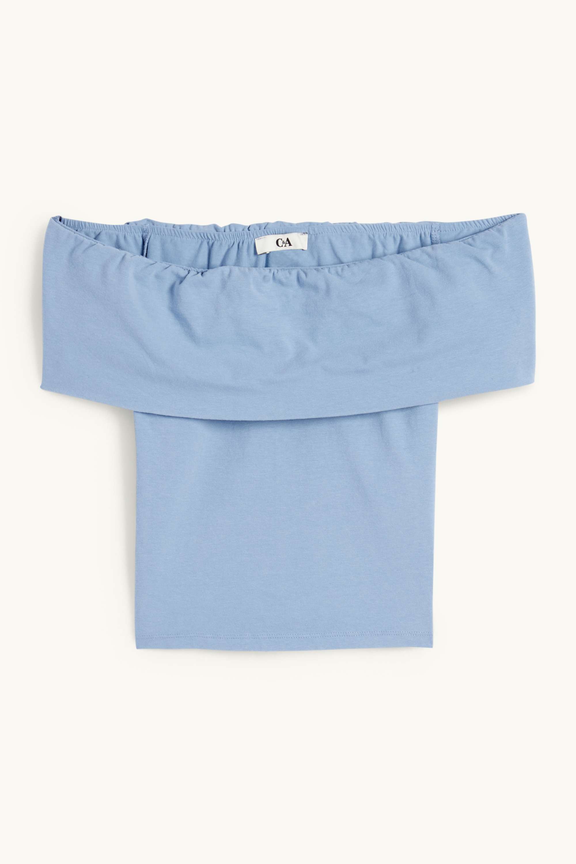 Cropped T-shirt light blue