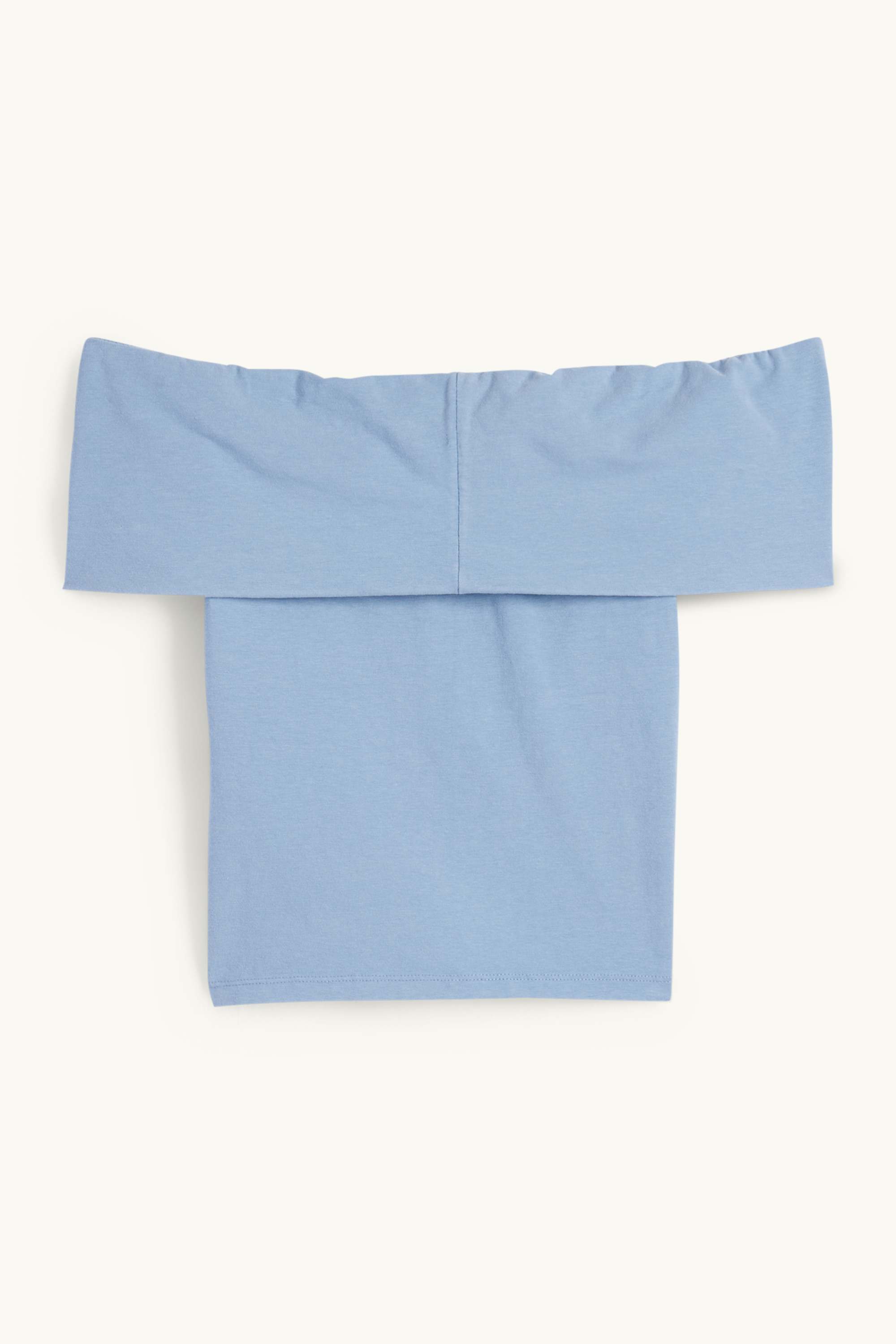 Cropped T-shirt light blue