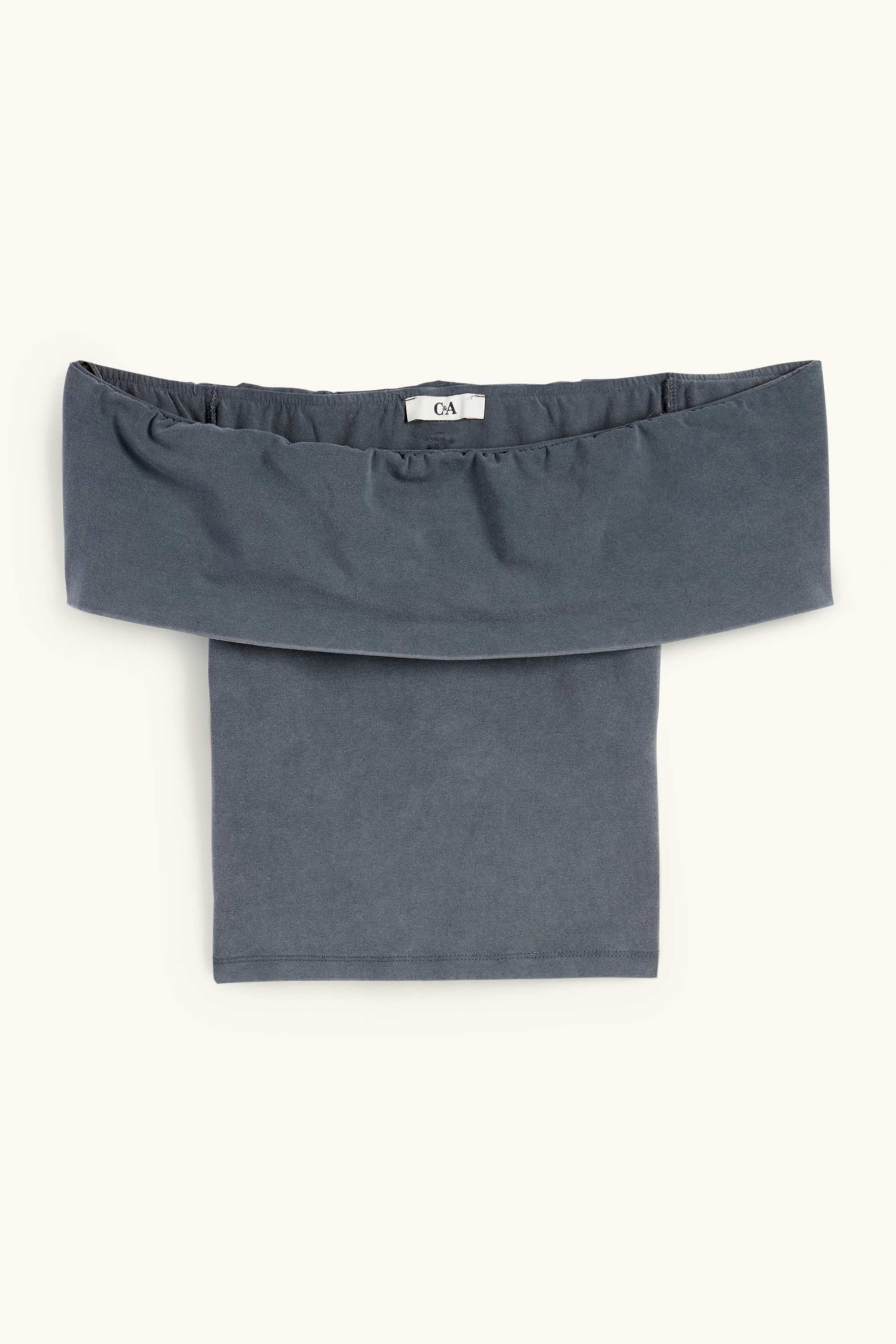 Cropped T-shirt dark gray