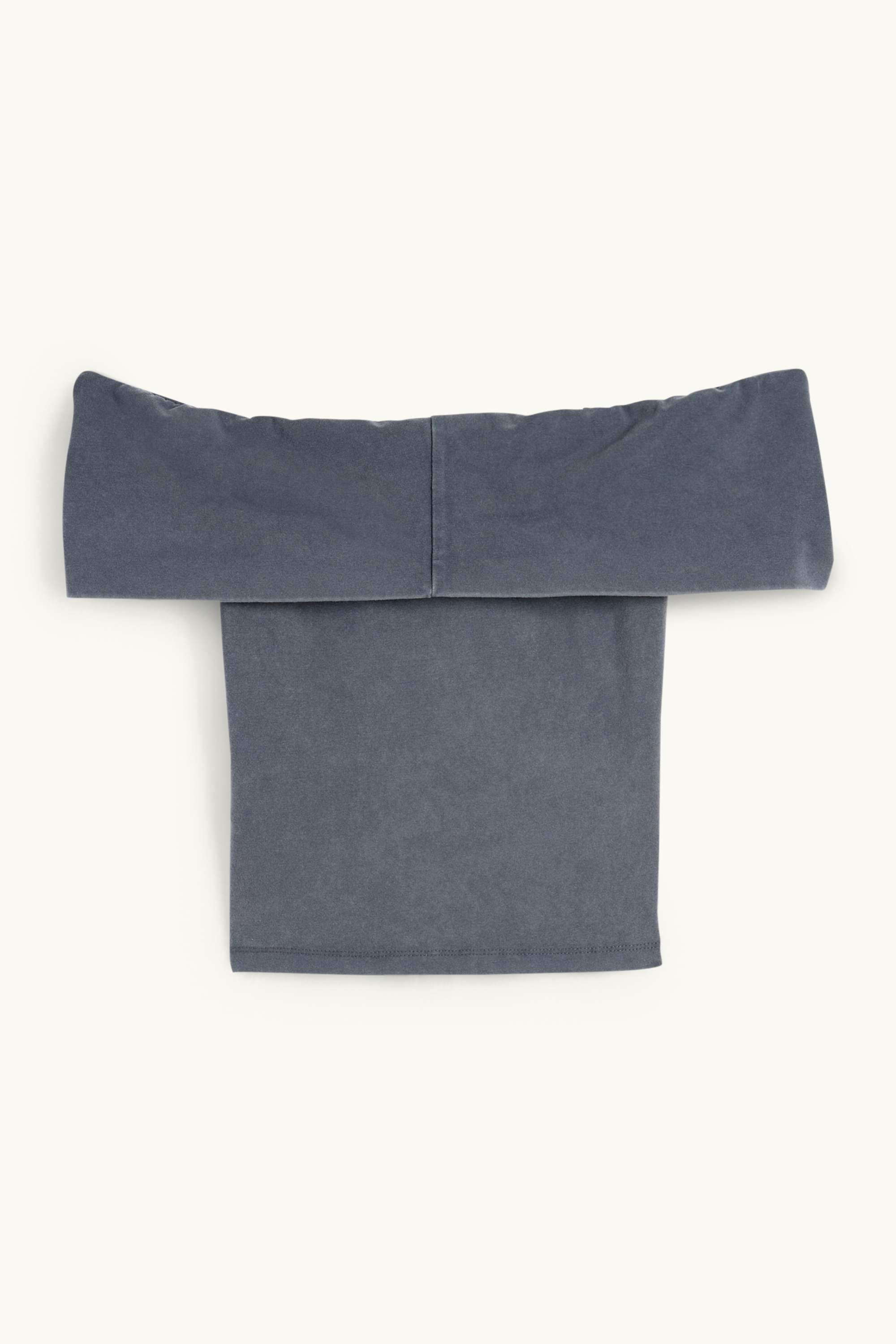 Cropped T-shirt dark gray