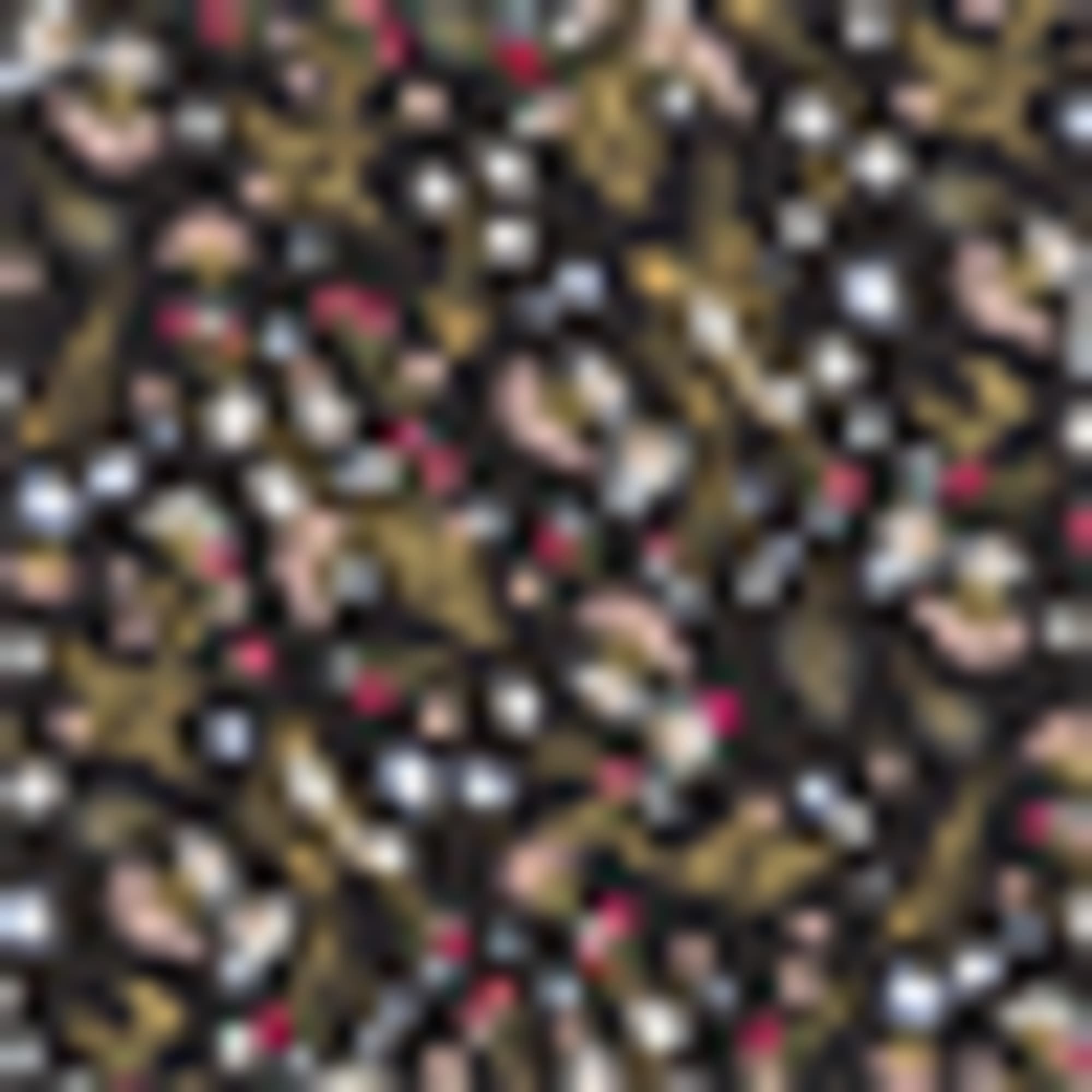 Blouse - floral black