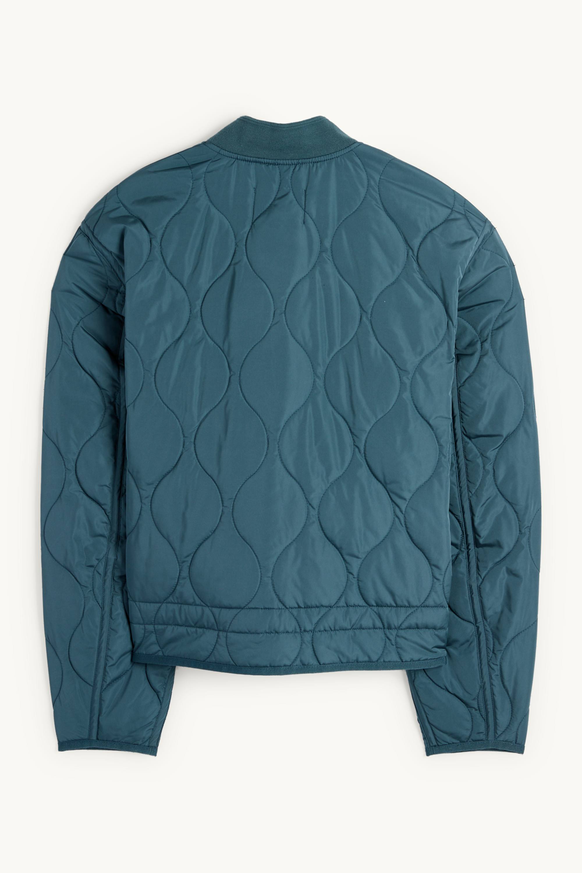 Quilted jacket - water-repellent turquoise