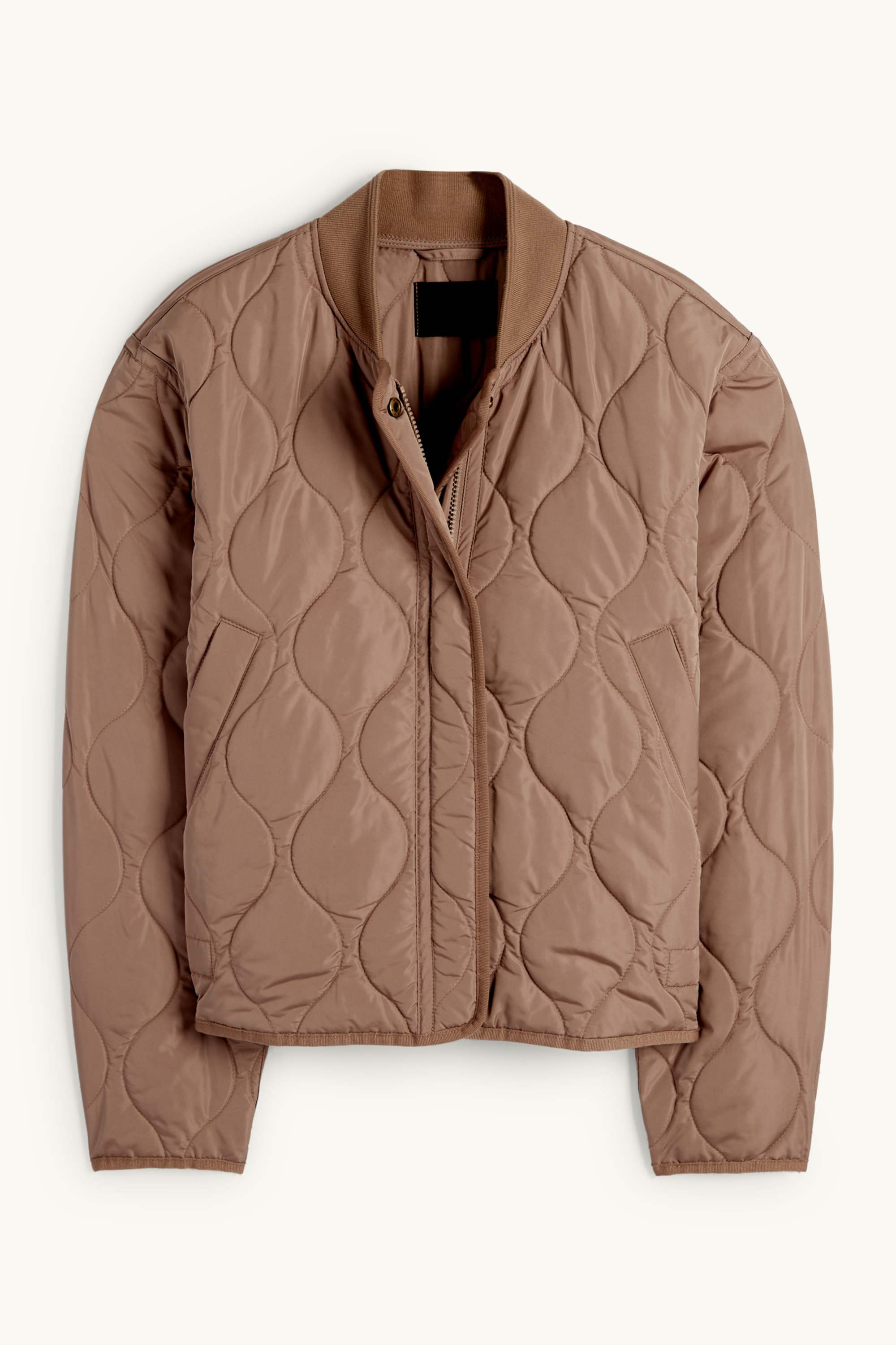 Quilted jacket - water-repellent taupe