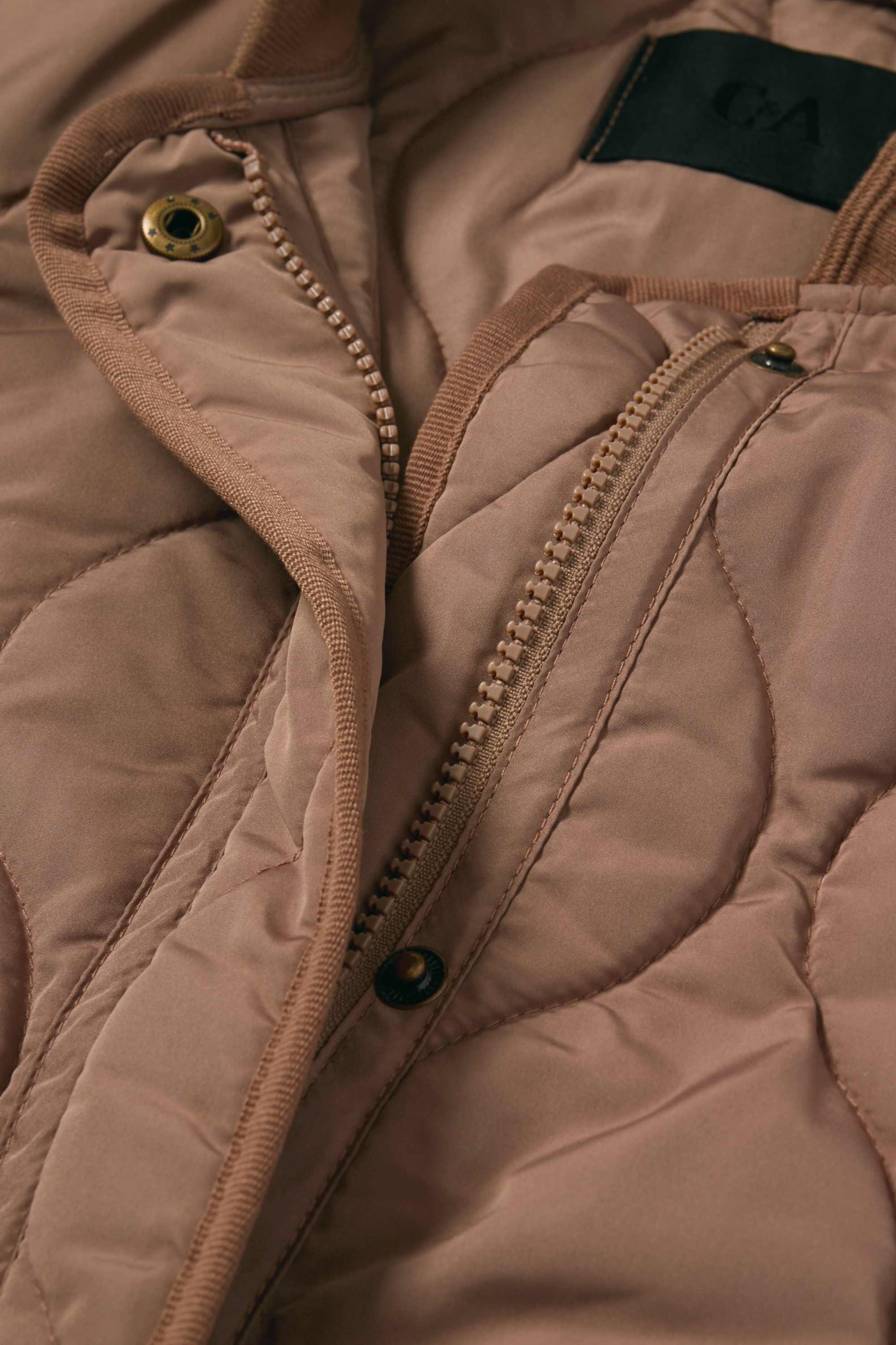 Quilted jacket - water-repellent taupe