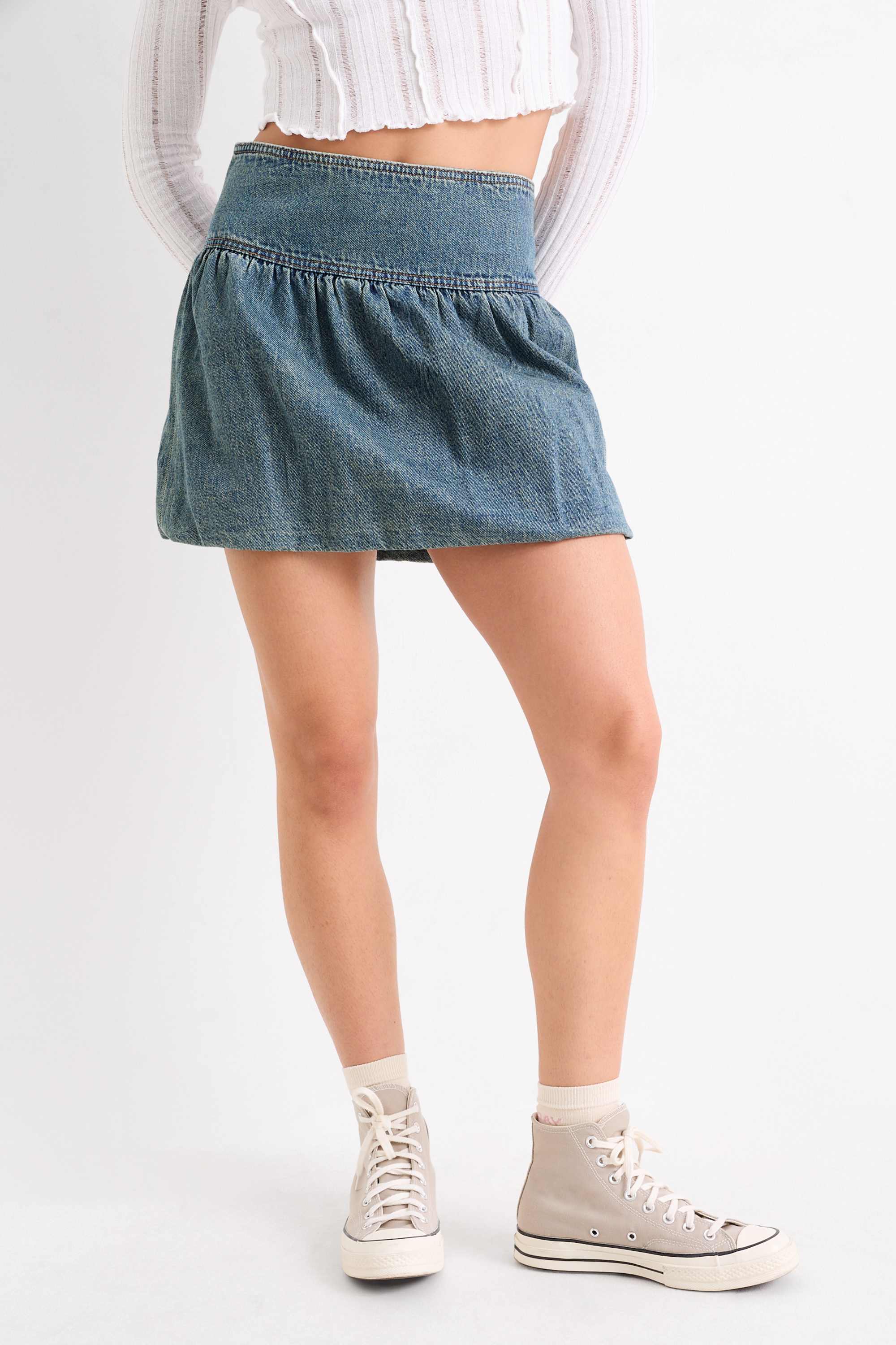 Denim miniskirt blue denim