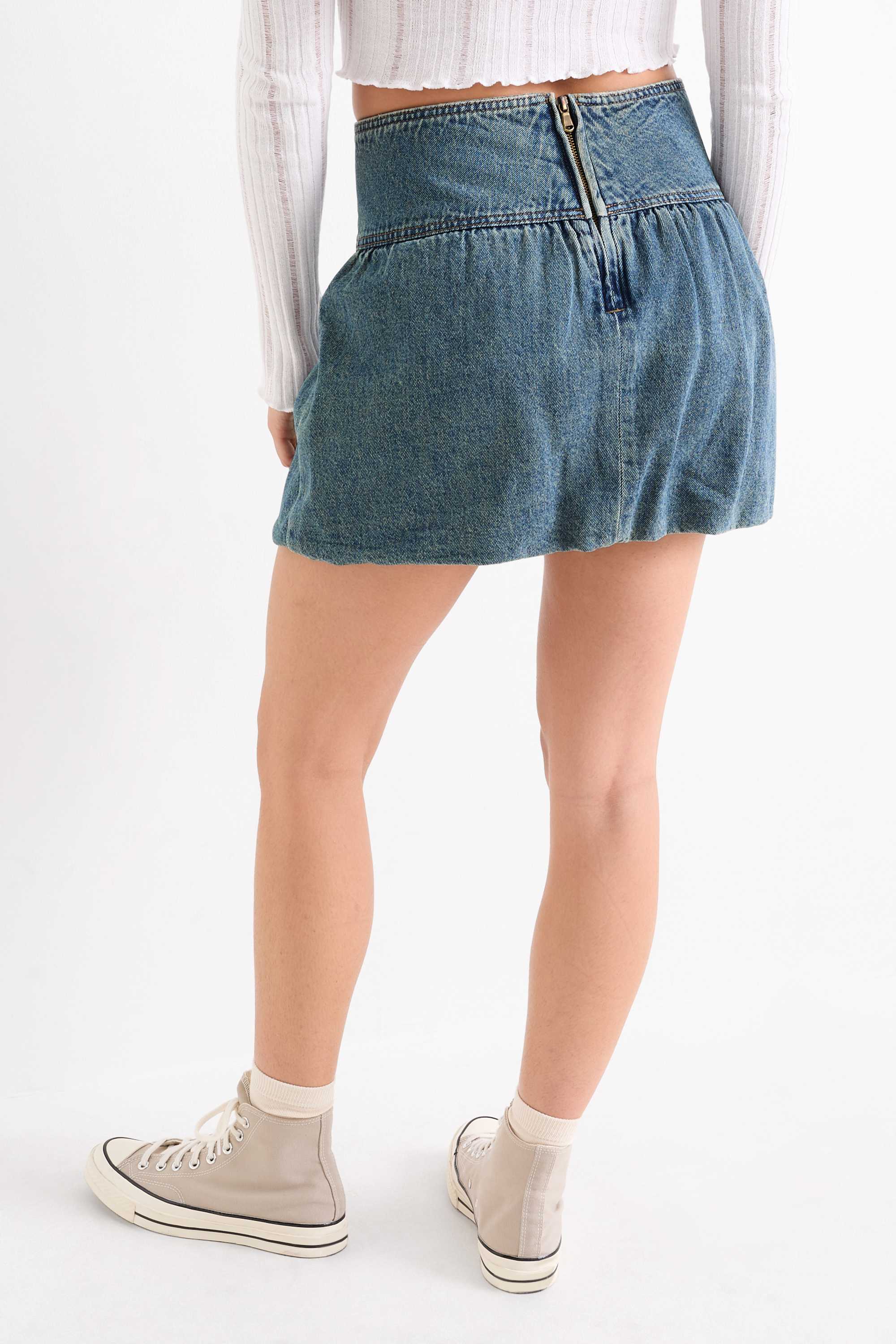 Denim miniskirt blue denim