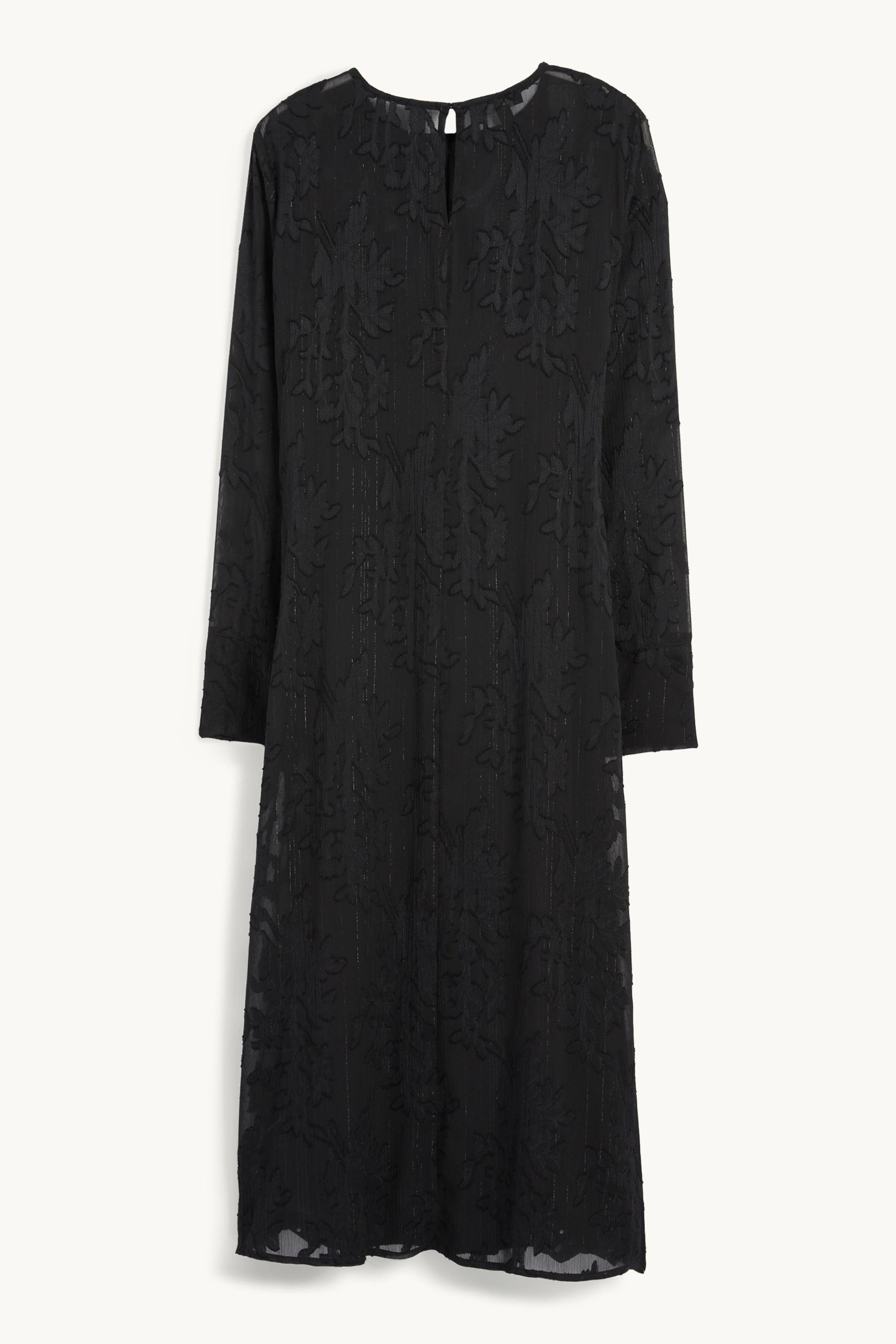 Chiffon dress - floral black
