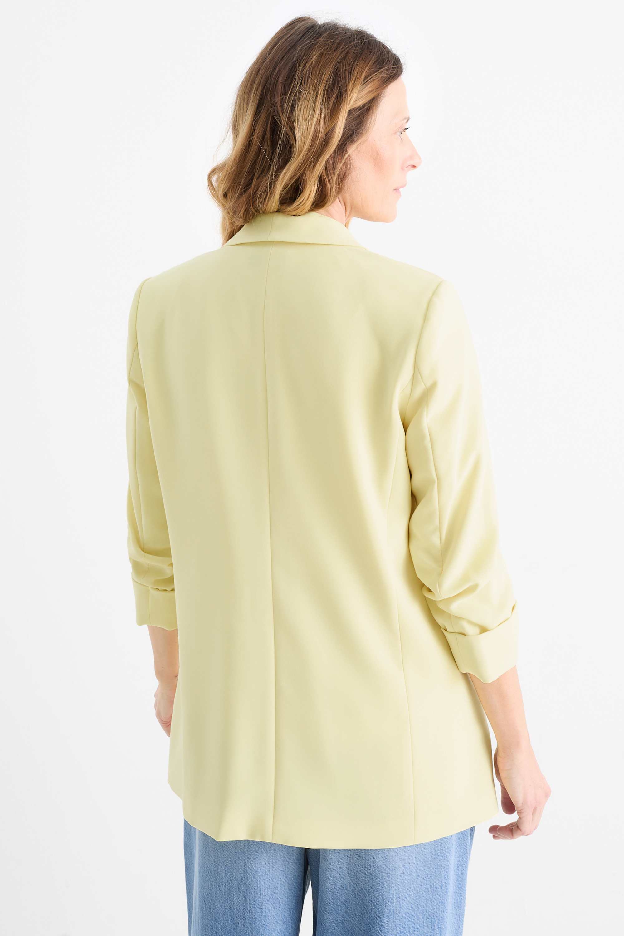 Business blazer - relaxed fit light yellow