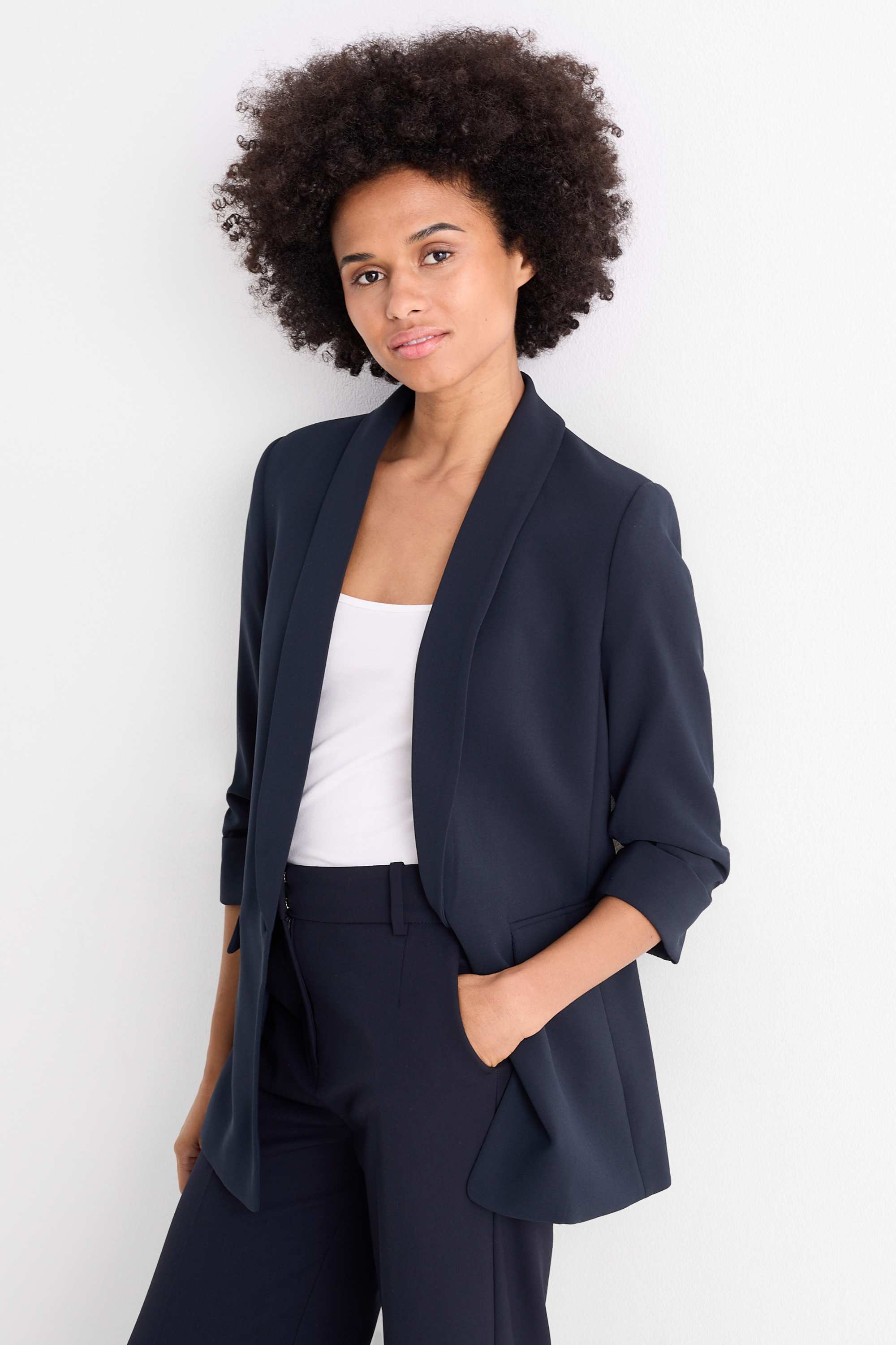 Business blazer - relaxed fit dark blue