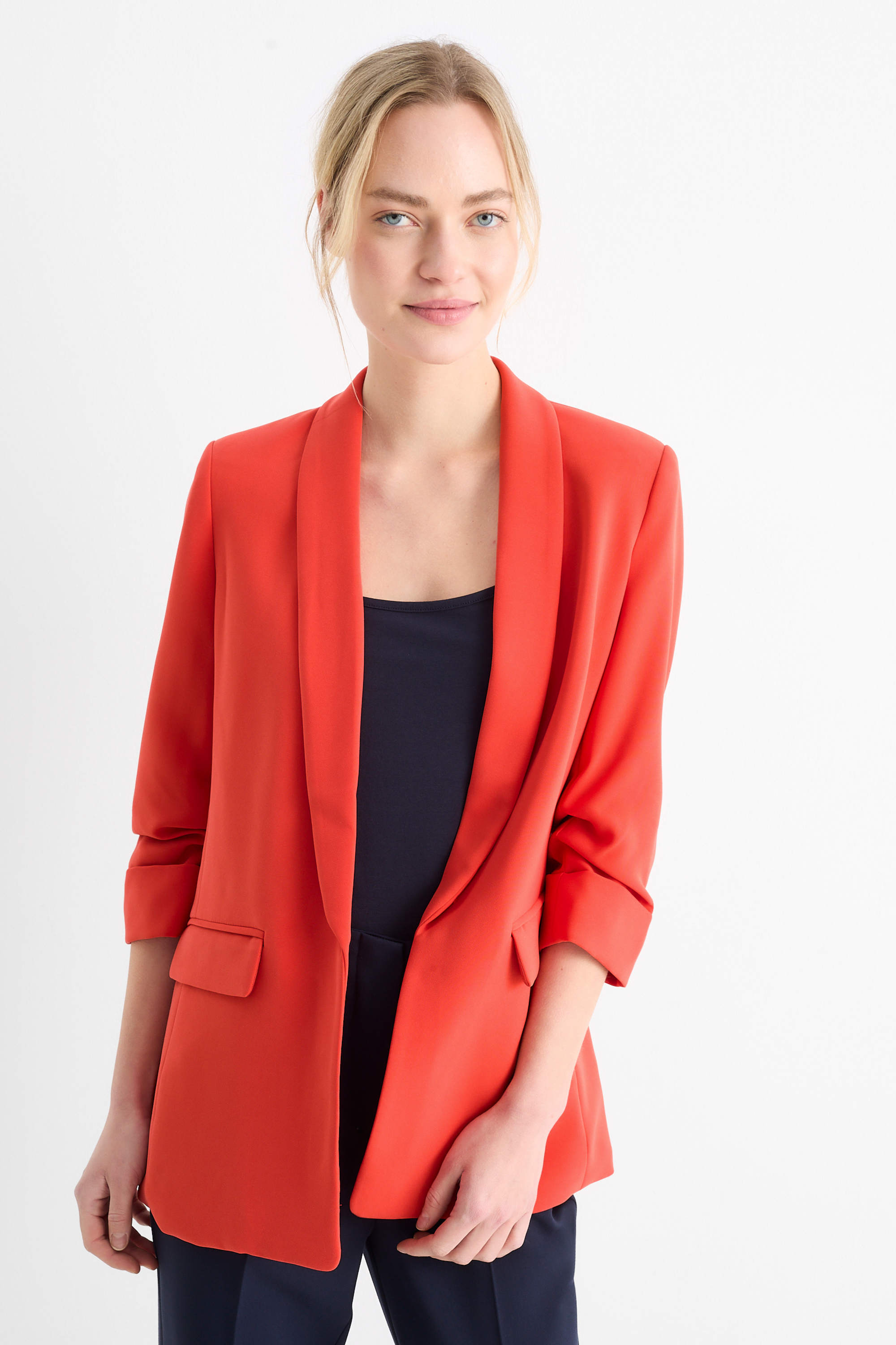 Business blazer - relaxed fit dark orange