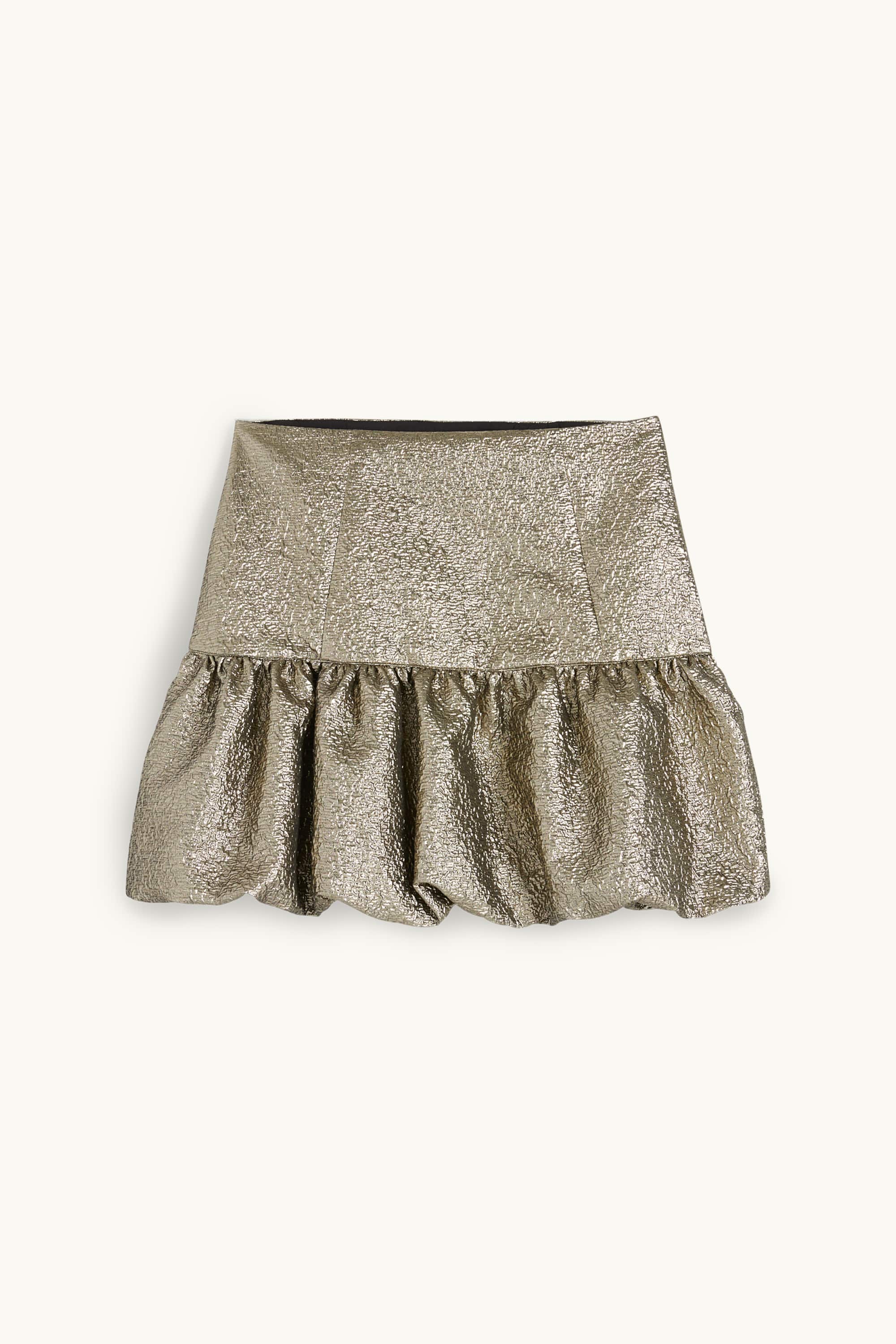 Miniskirt - shiny brass