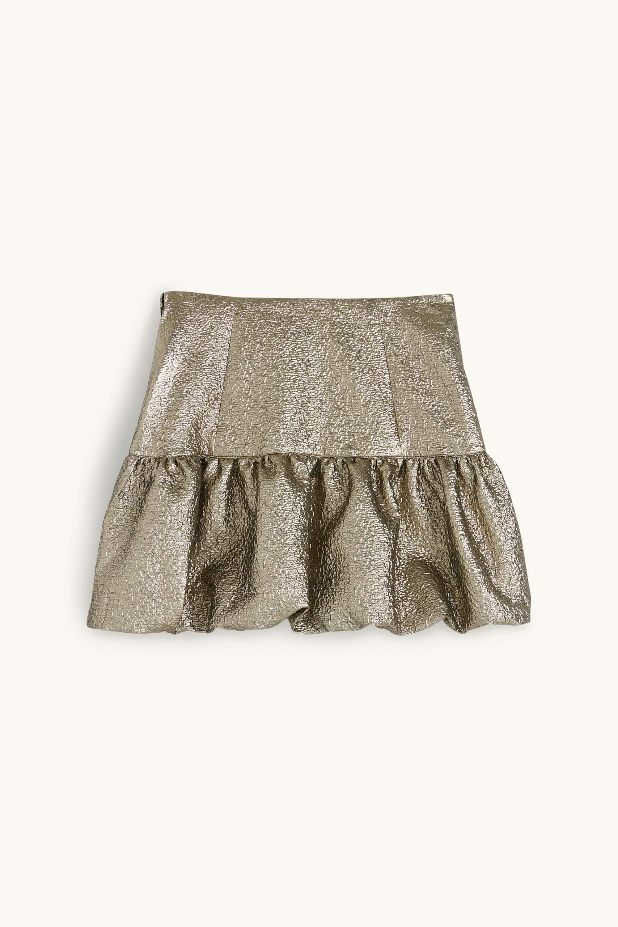 Miniskirt - shiny brass