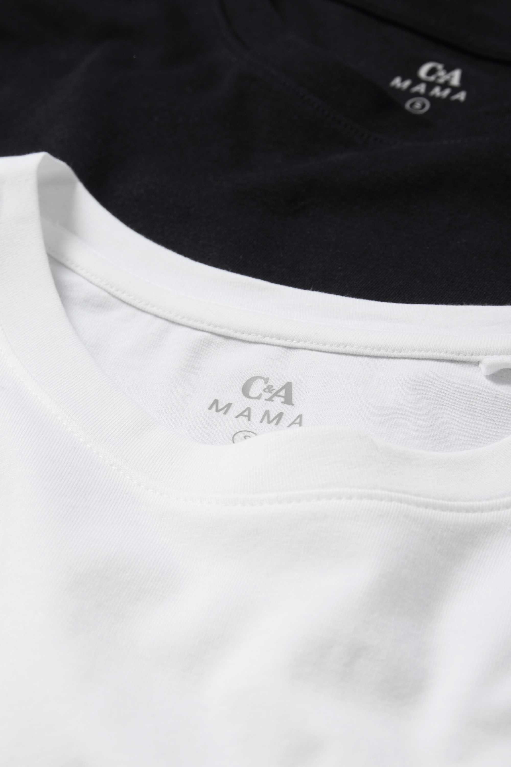 Multipack of 2 - maternity long sleeve top black