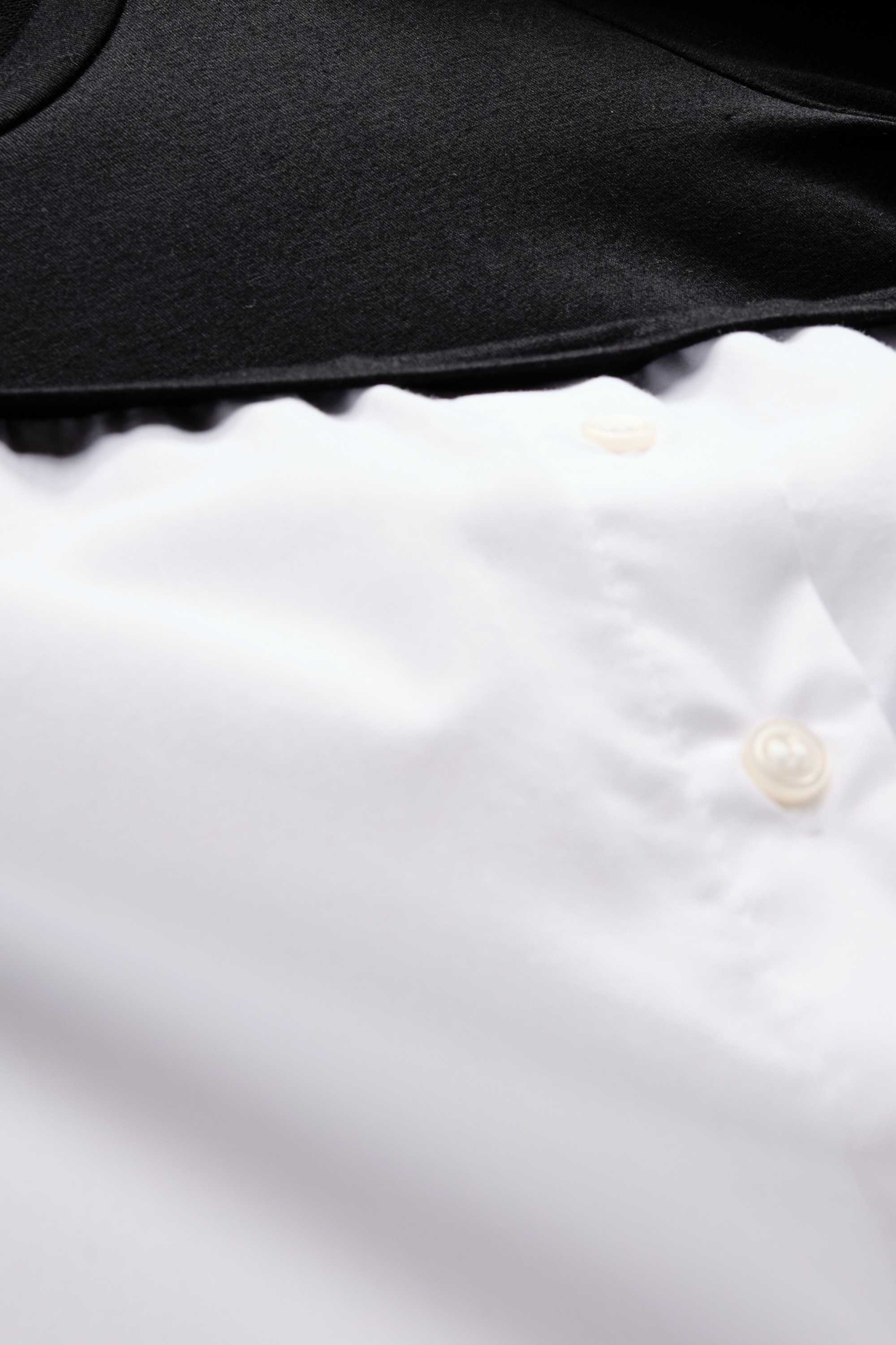 Maternity T-shirt - 2-in-1 look white / black
