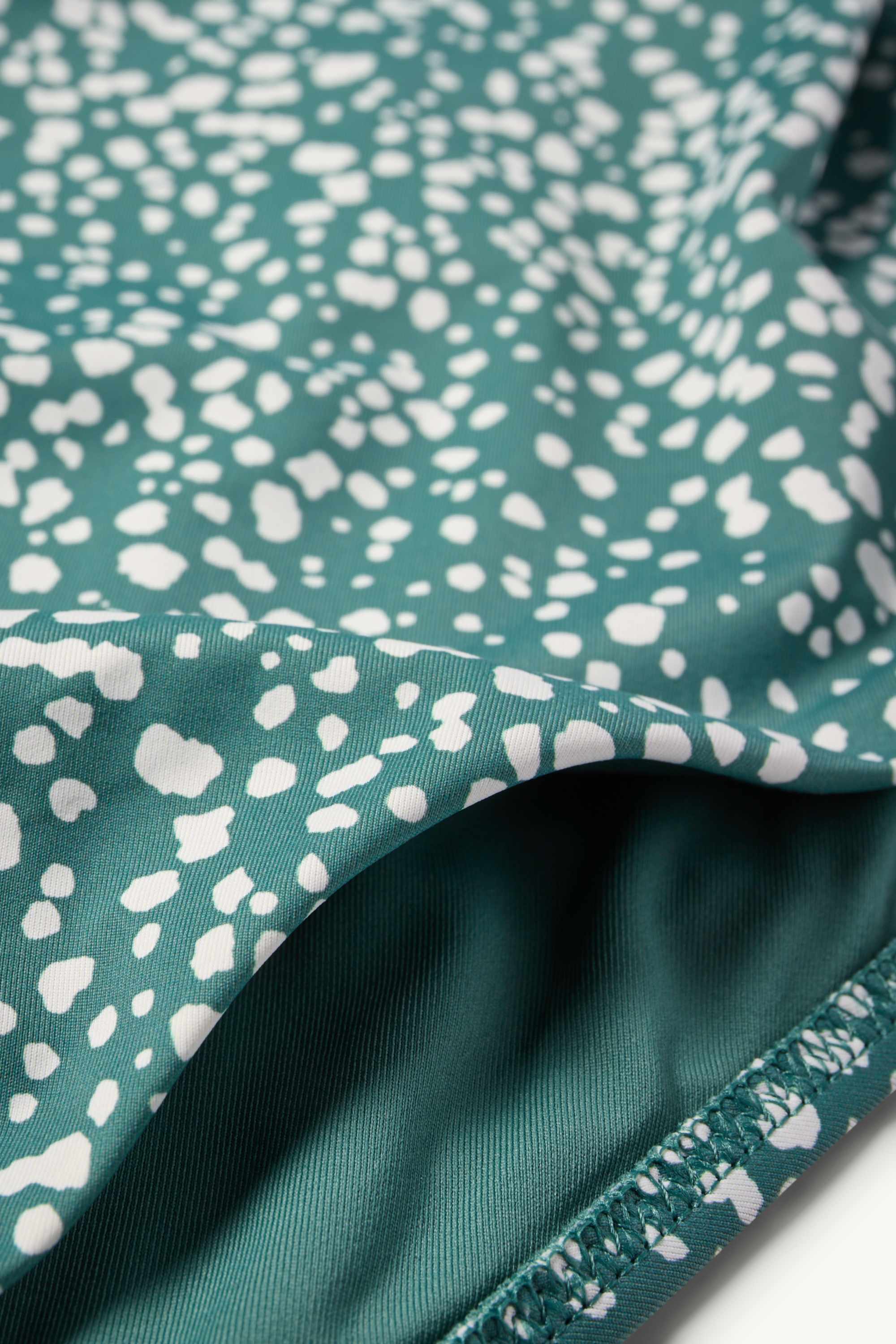 Mastectomy swimsuit - LYCRA® XTRA LIFE™ - polka dot green