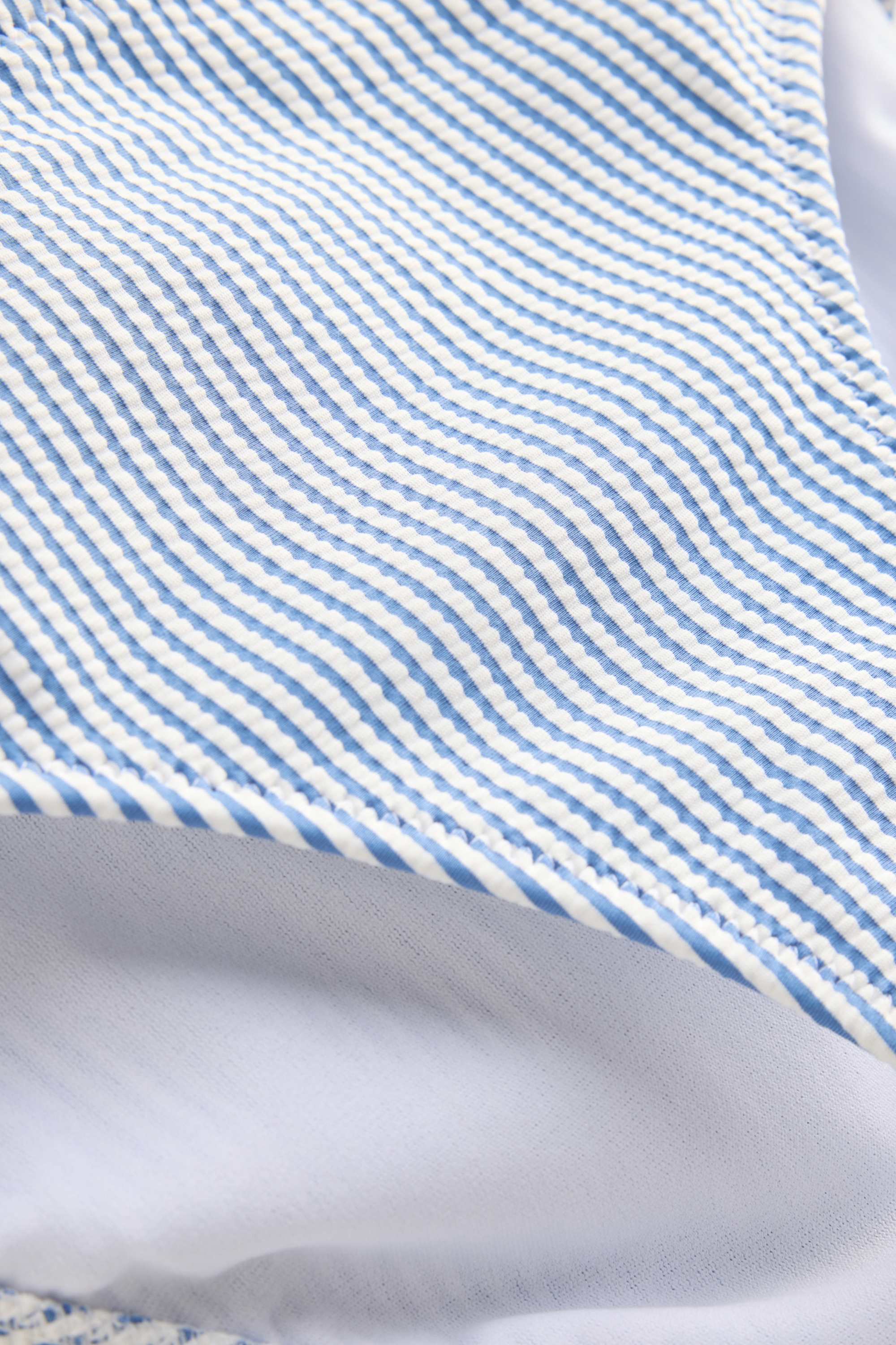 Bikini bottoms - mid waist - LYCRA® XTRA LIFE™ - striped blue