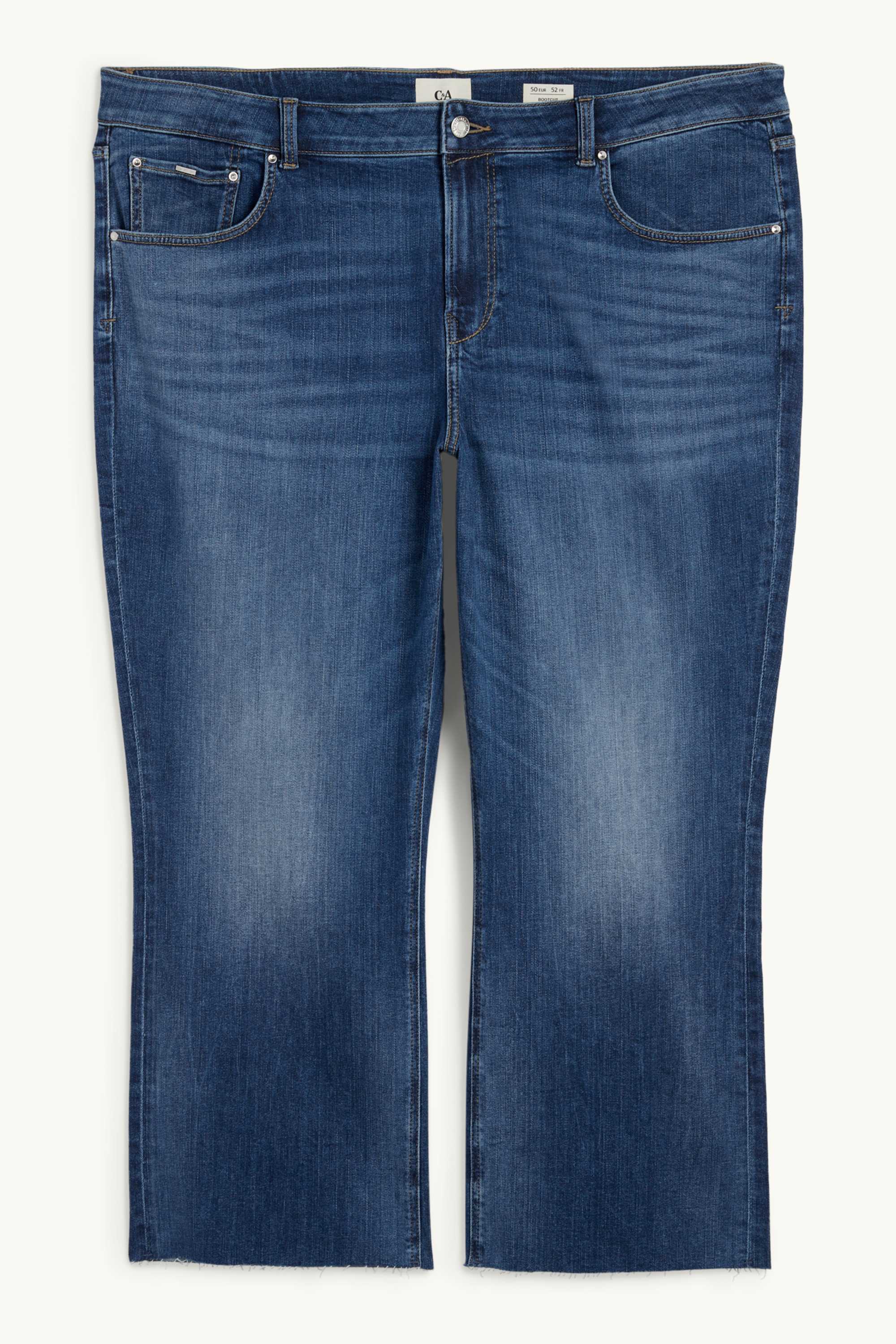 Bootcut jeans - mid-rise waist denim-dark blue