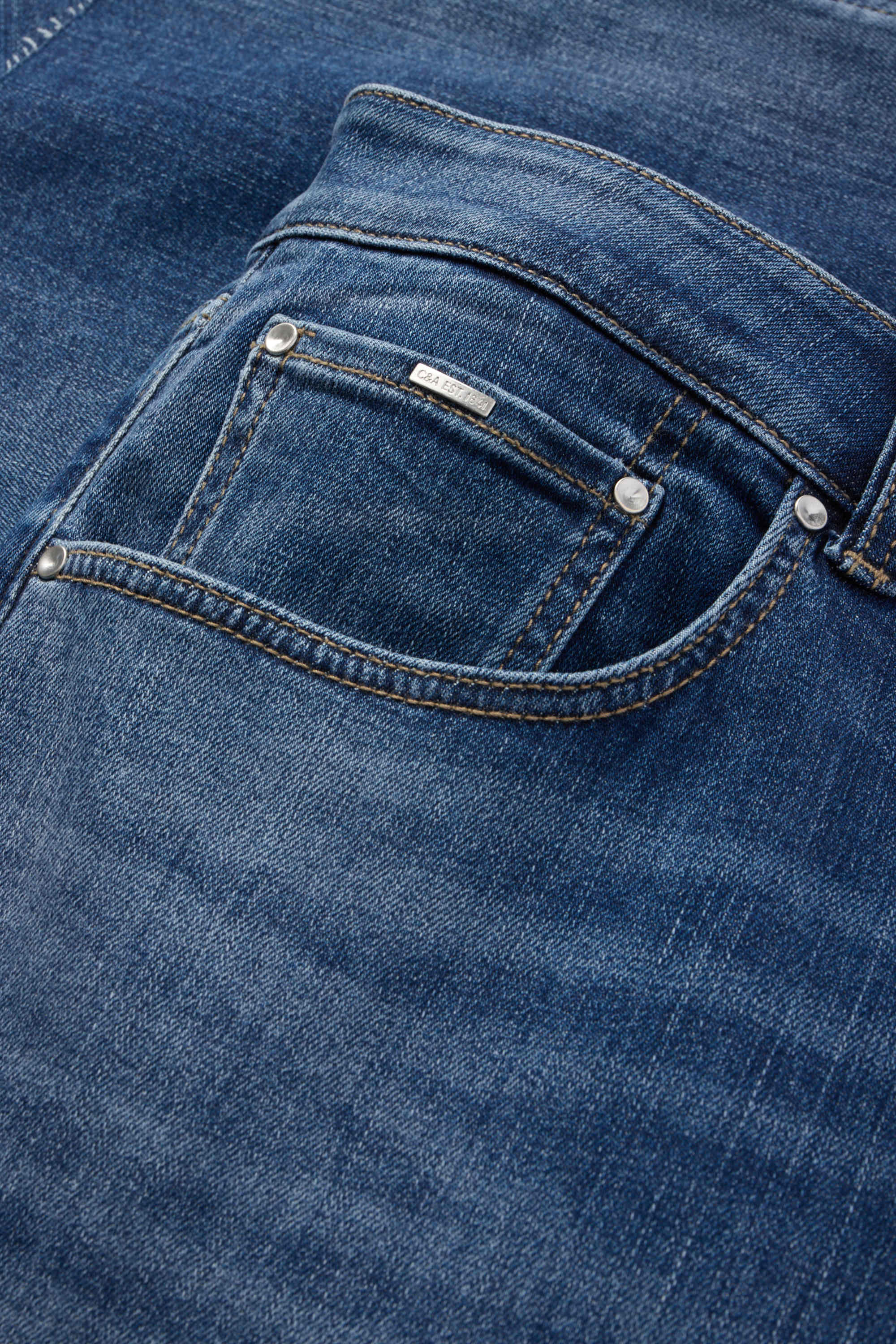 Bootcut jeans - mid-rise waist denim-dark blue