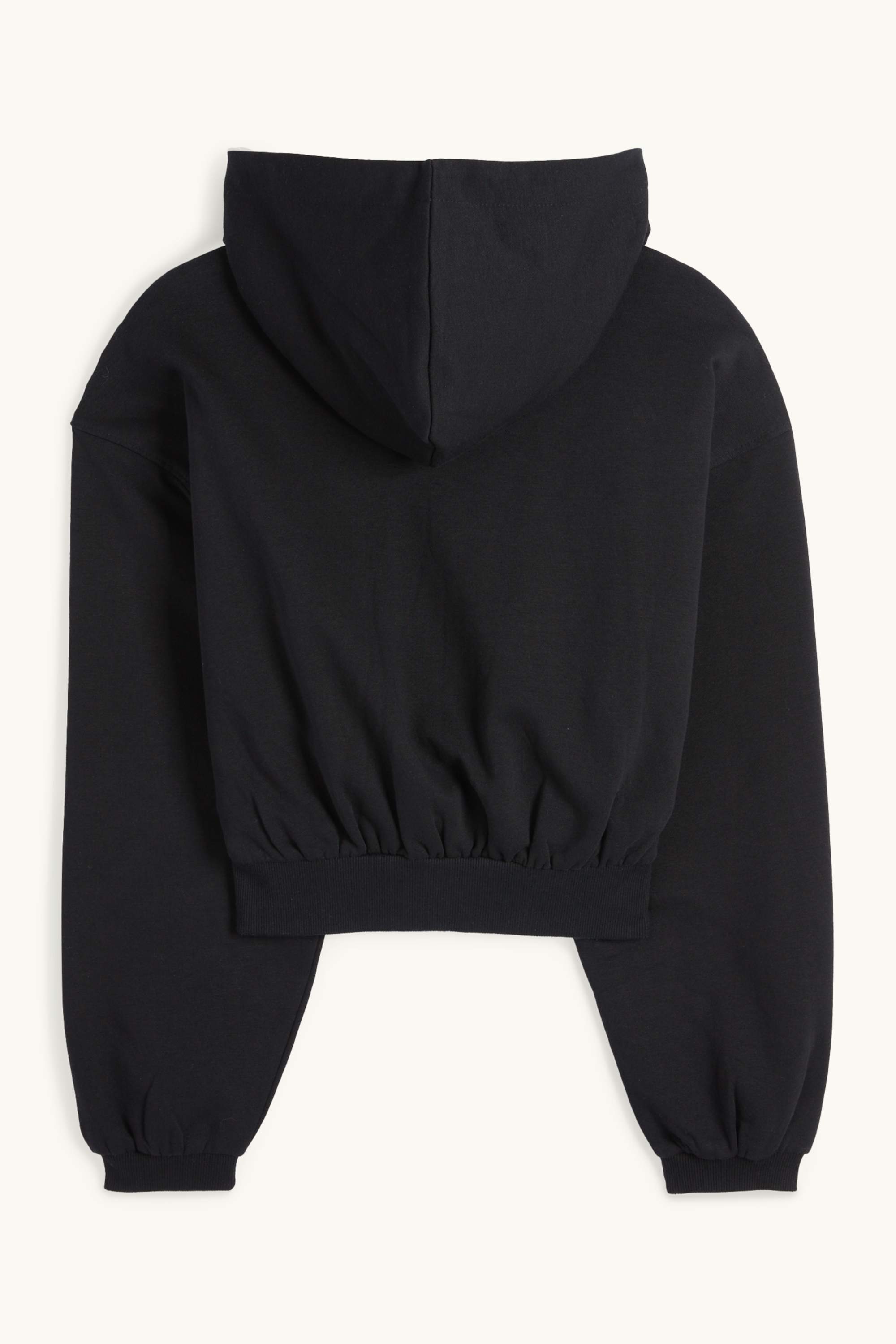 Cropped hoodie black