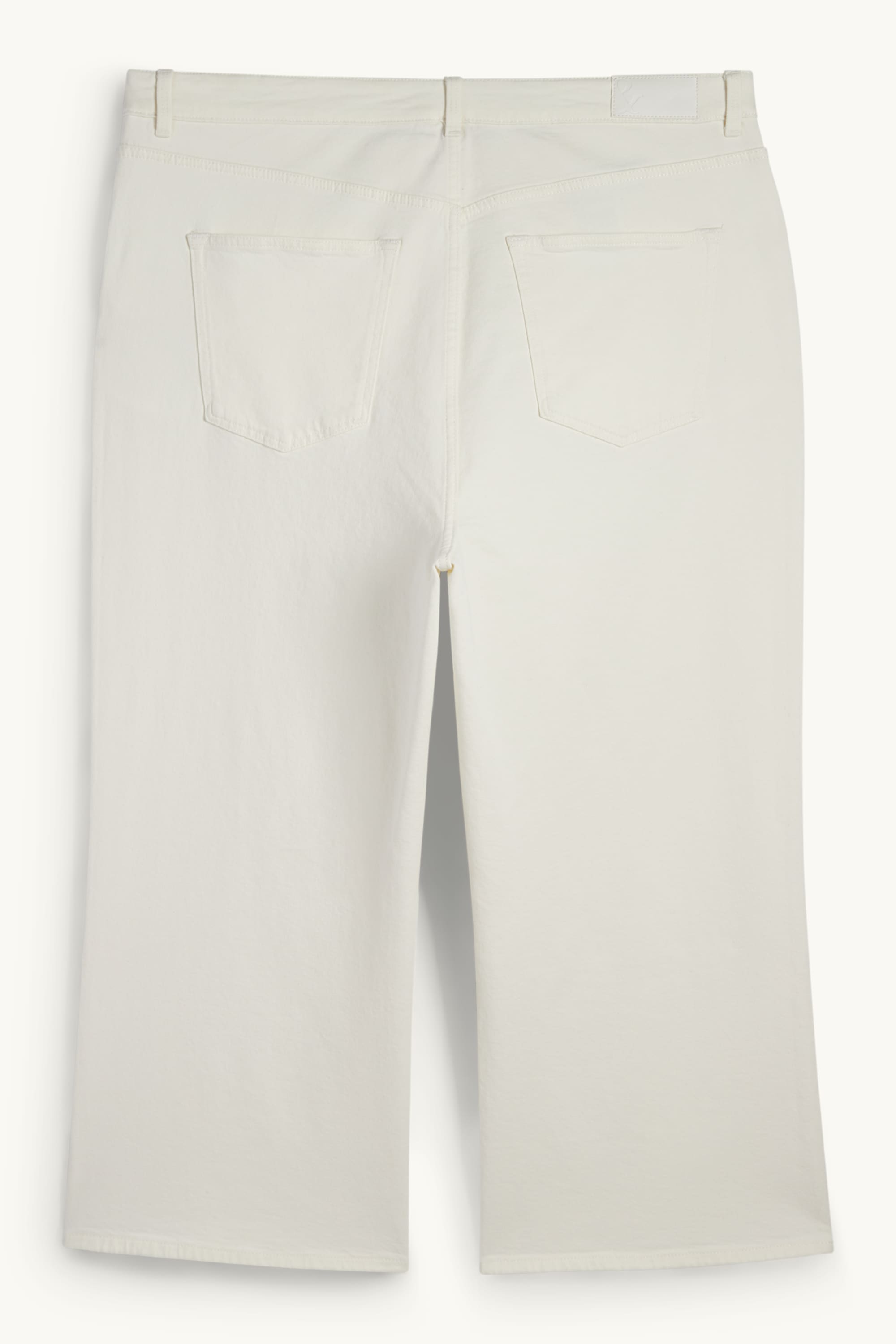 Wide leg jeans - high waist white