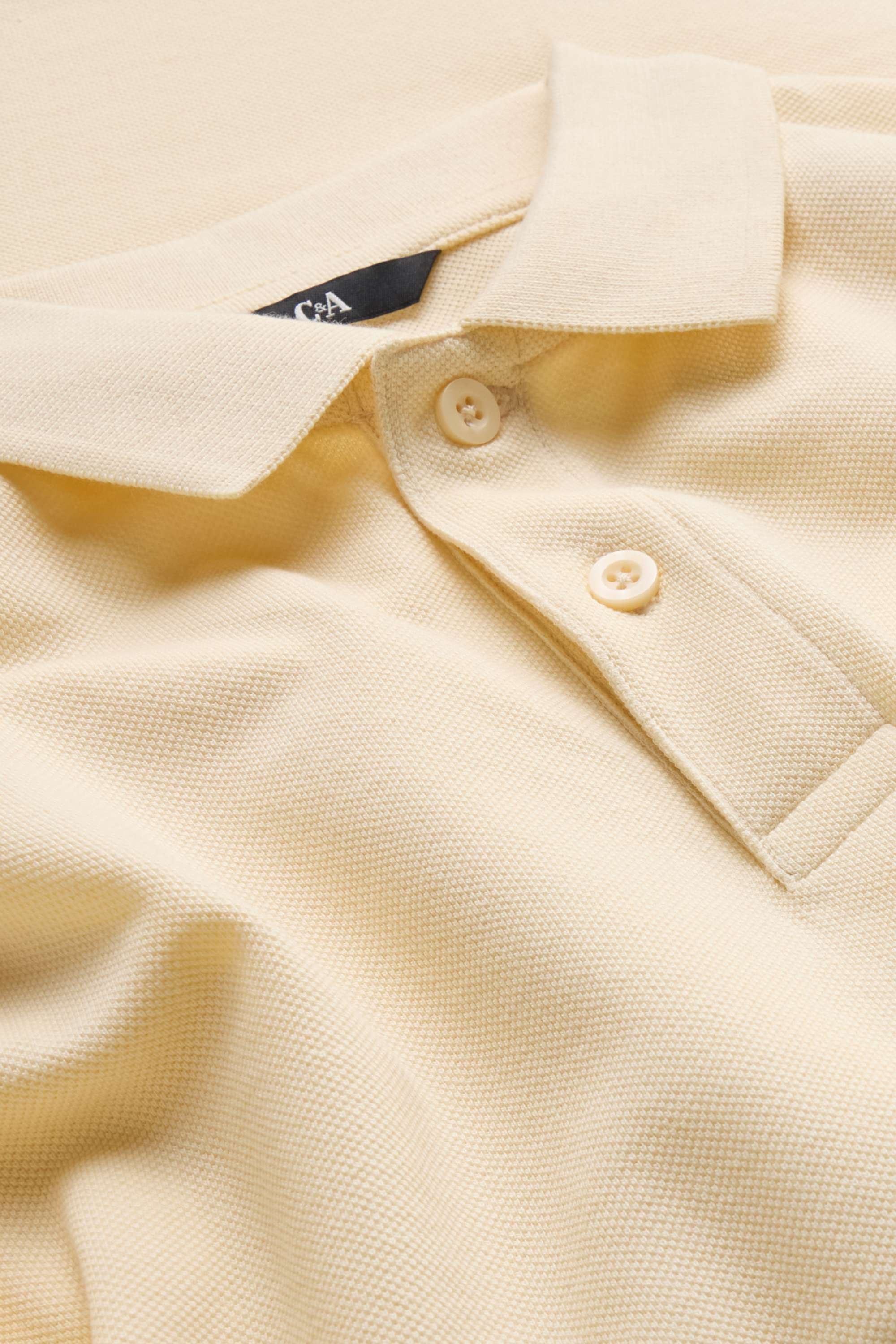 Polo shirt - regular fit light yellow