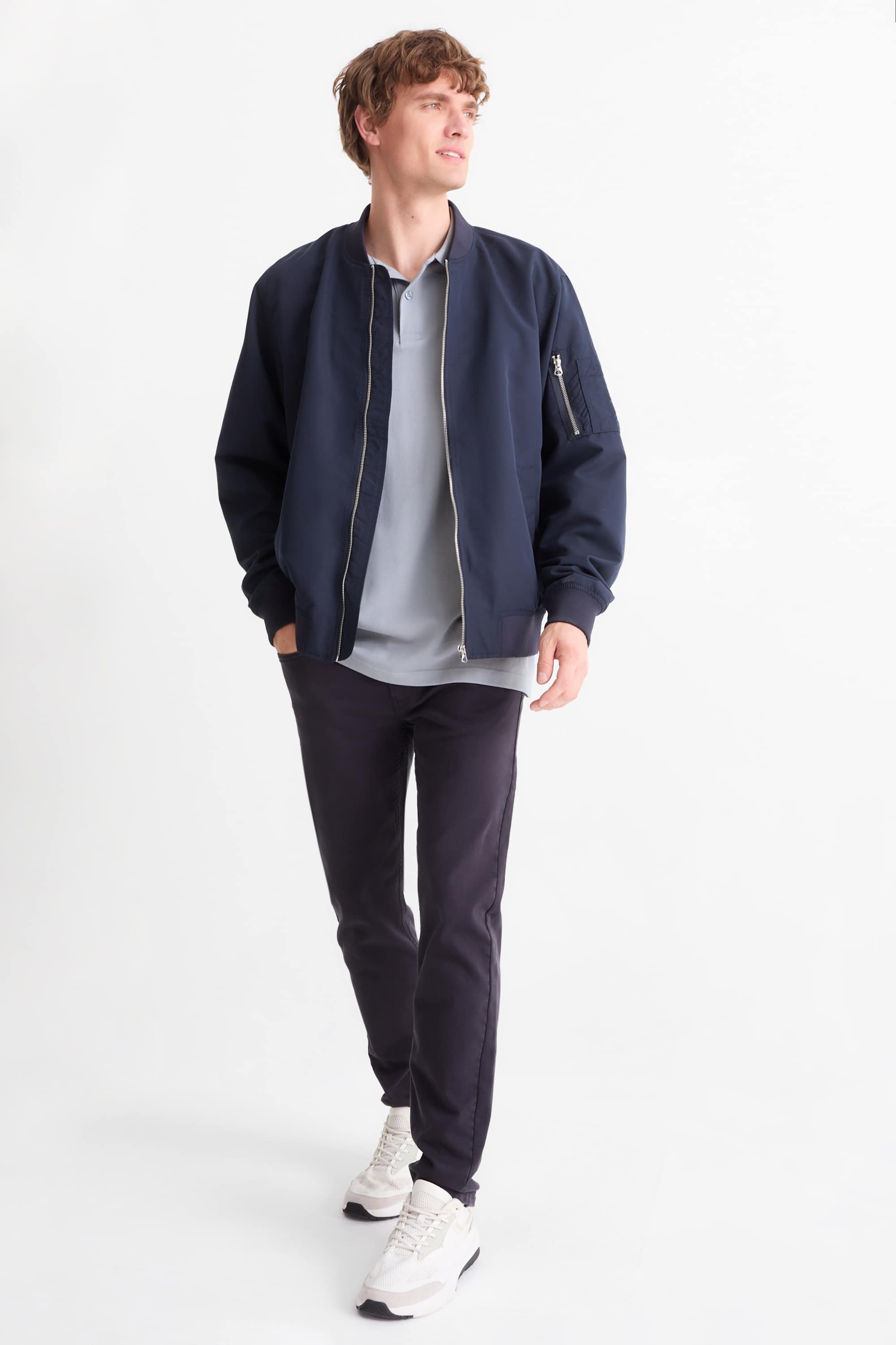 Polo shirt - regular fit gray (2)