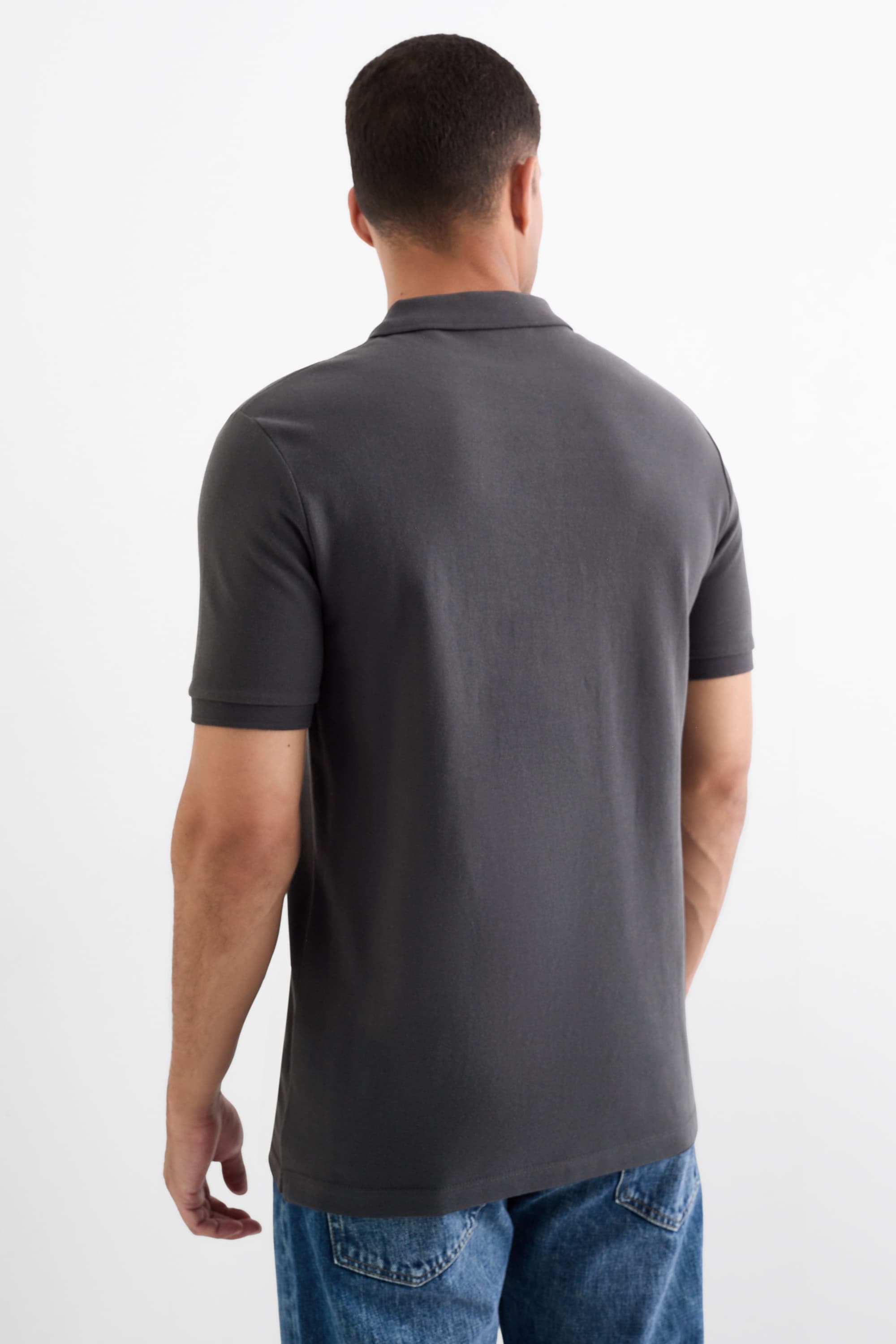 Polo shirt - regular fit dark gray