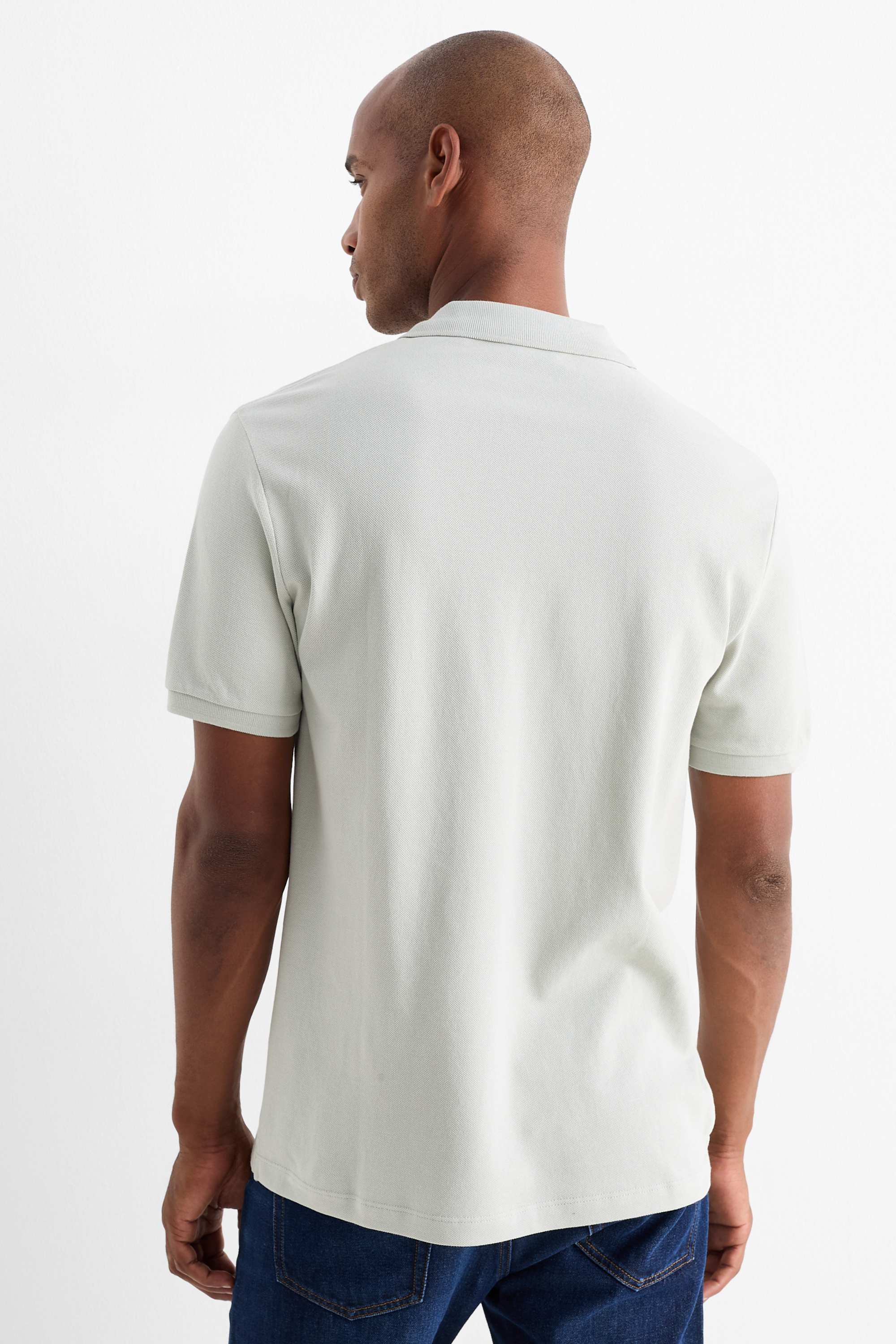 Polo shirt - regular fit light gray (8)