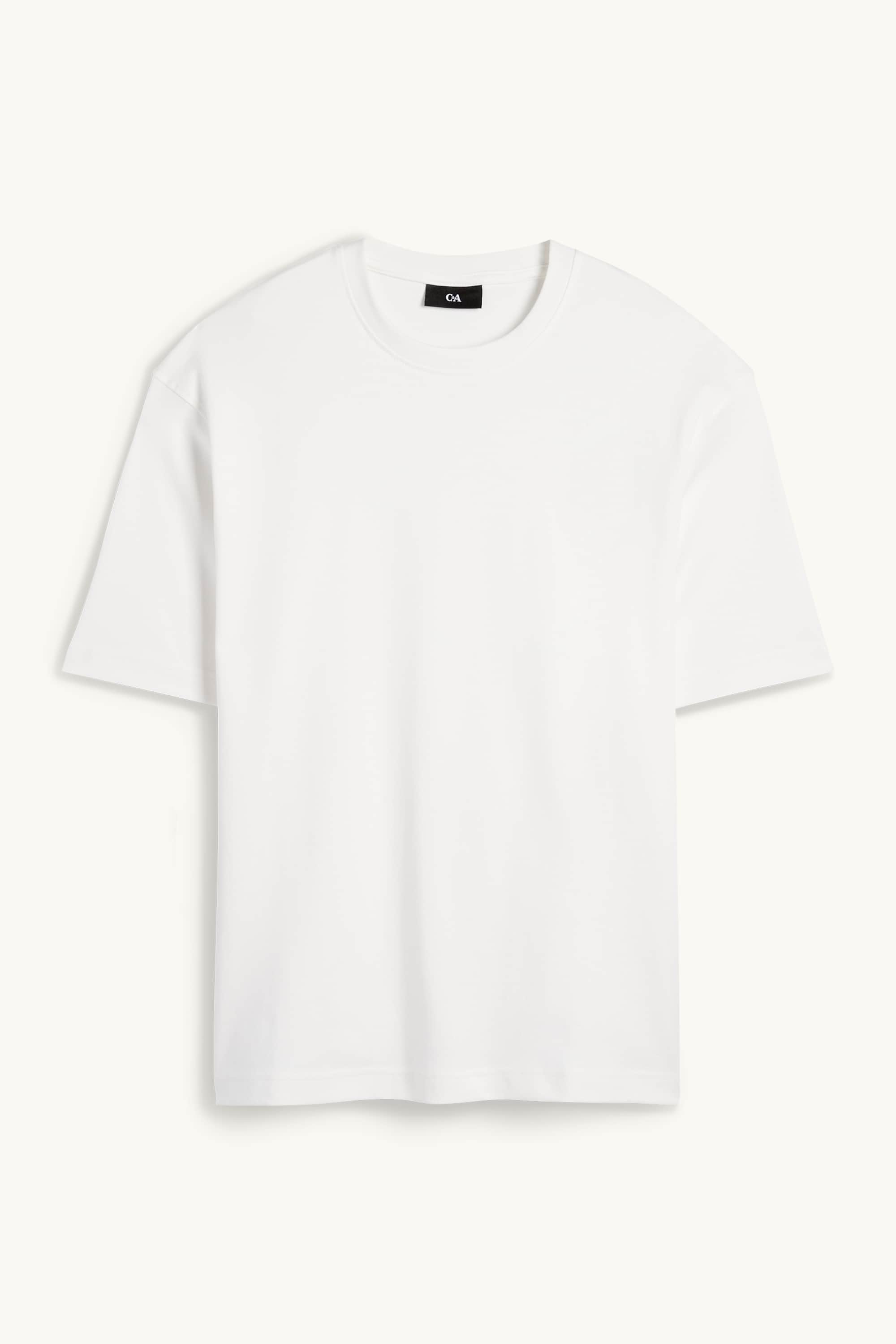 T-shirt - relaxed fit white (1)
