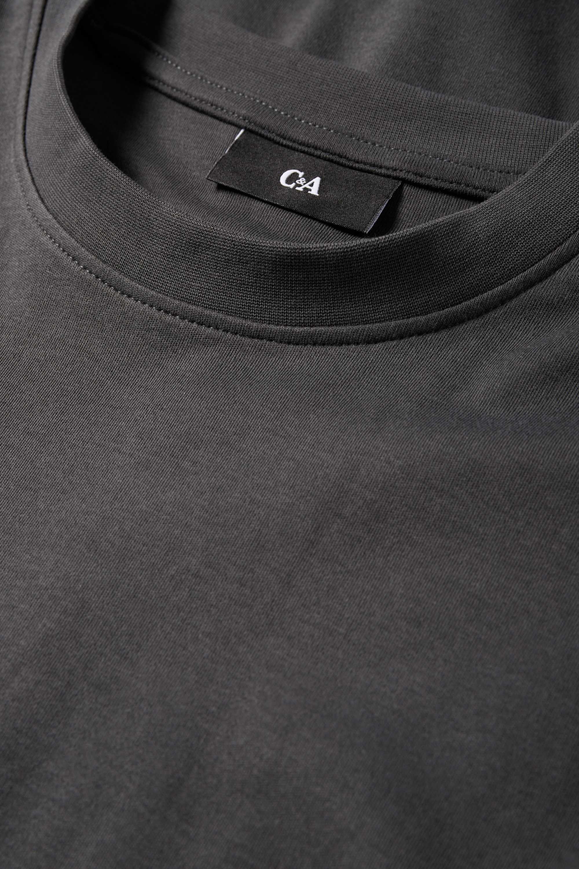 T-shirt - relaxed fit dark gray