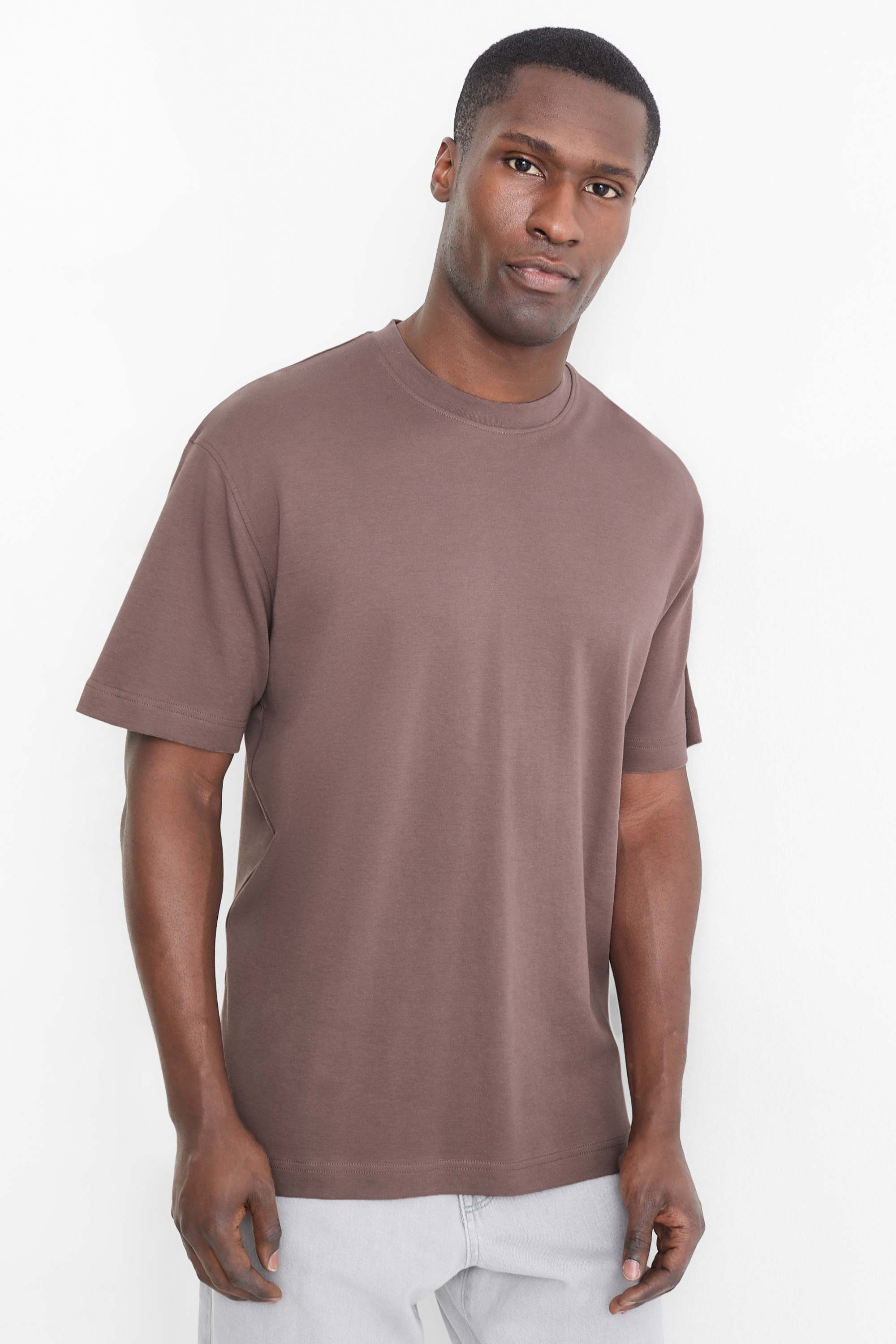 T-shirt - relaxed fit brown (14)