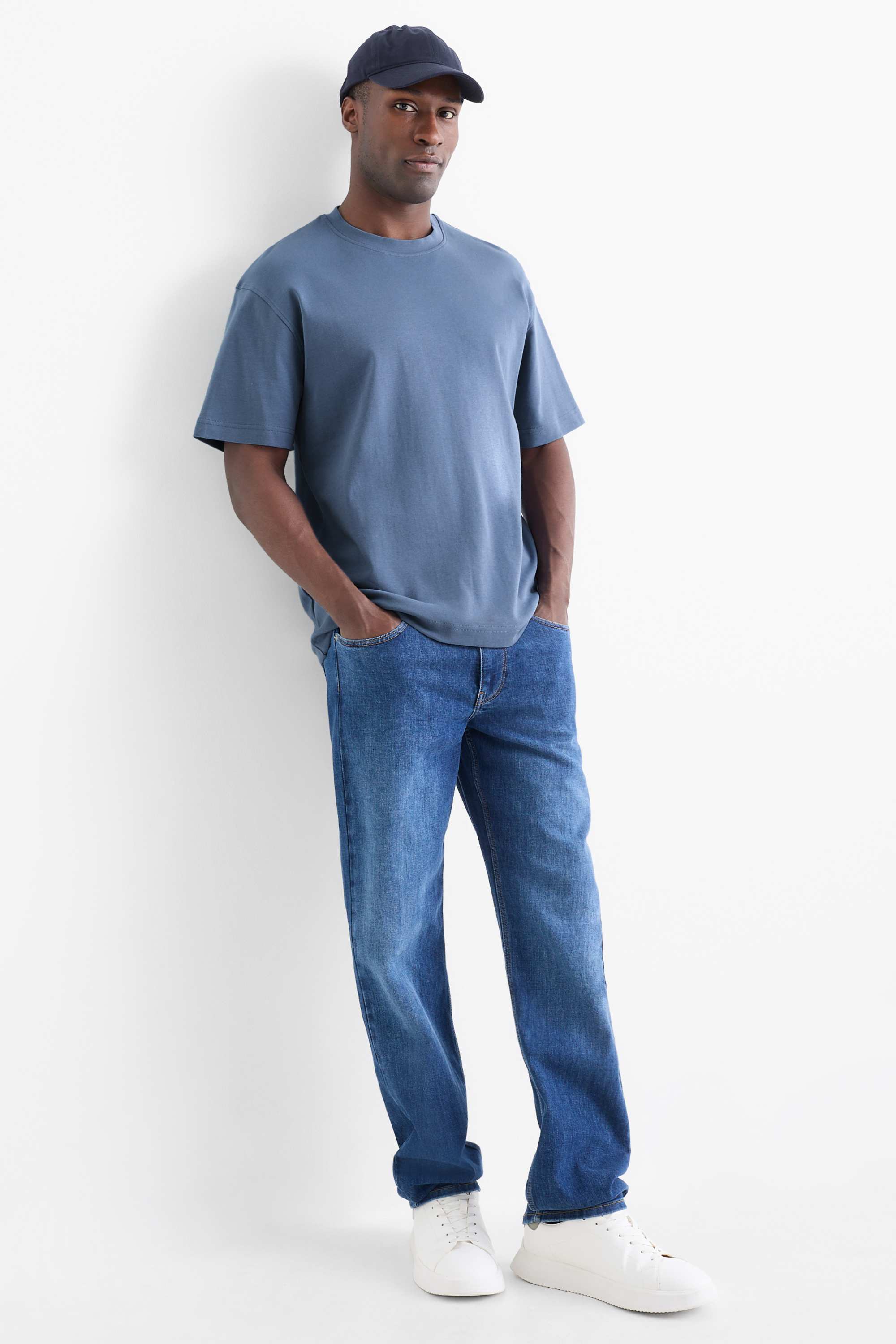 T-shirt - relaxed fit blue
