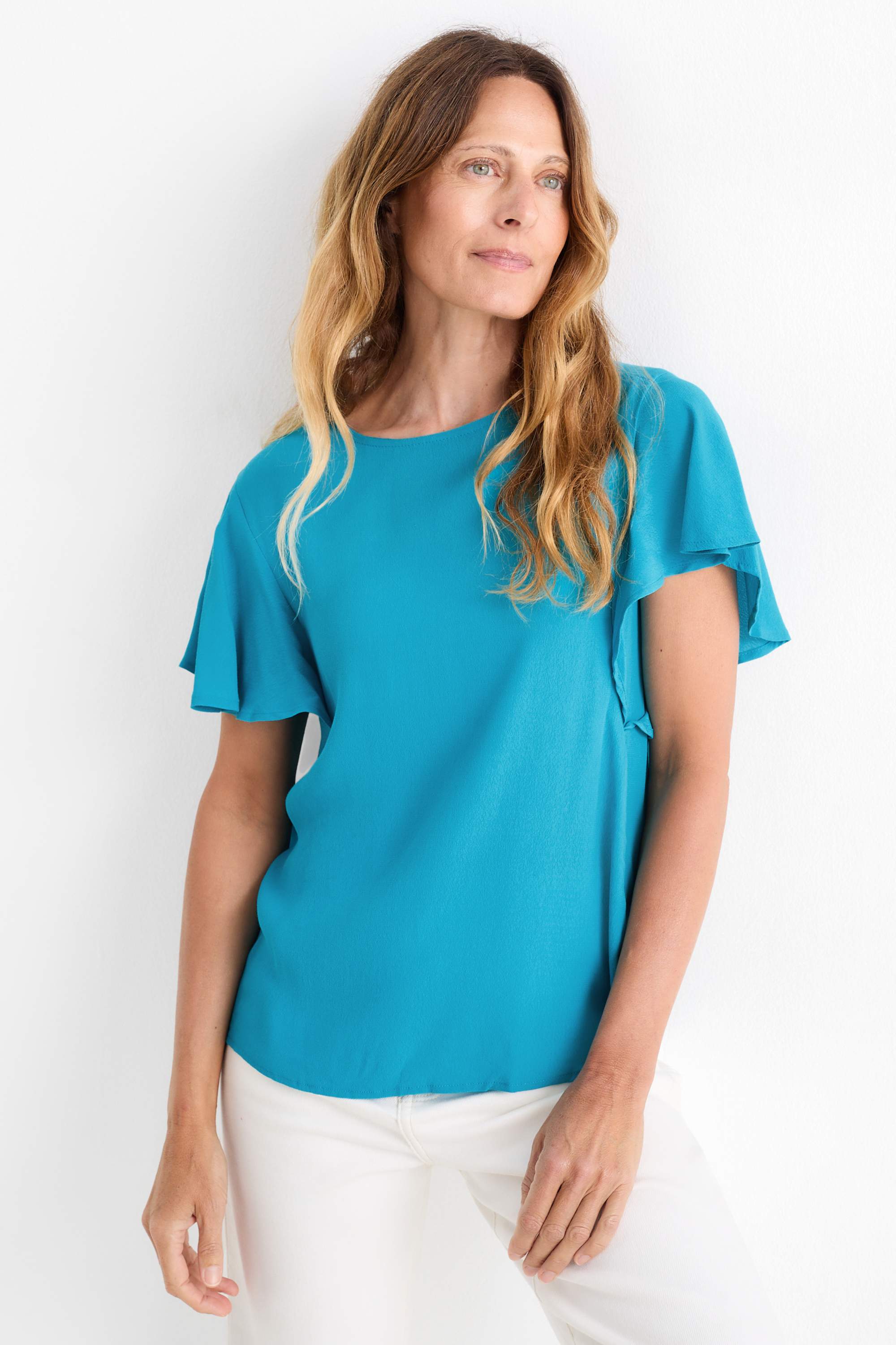 Blouse turquoise